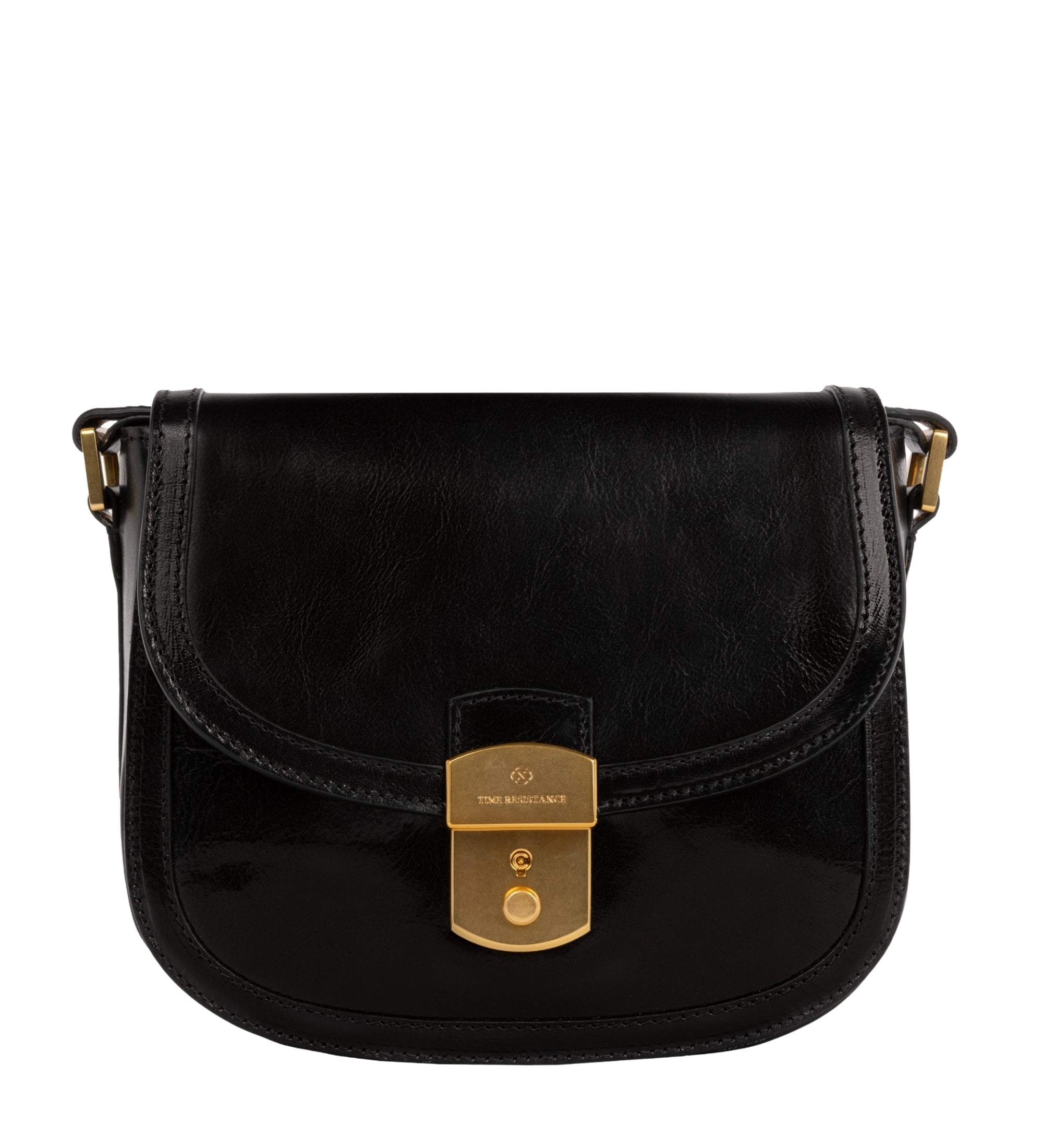 Womens Leather Saddle Bag - Secrets