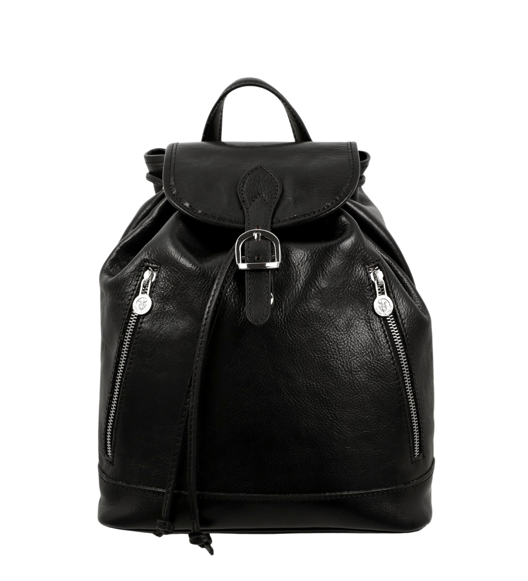 Leather Backpack for Women - White Noise