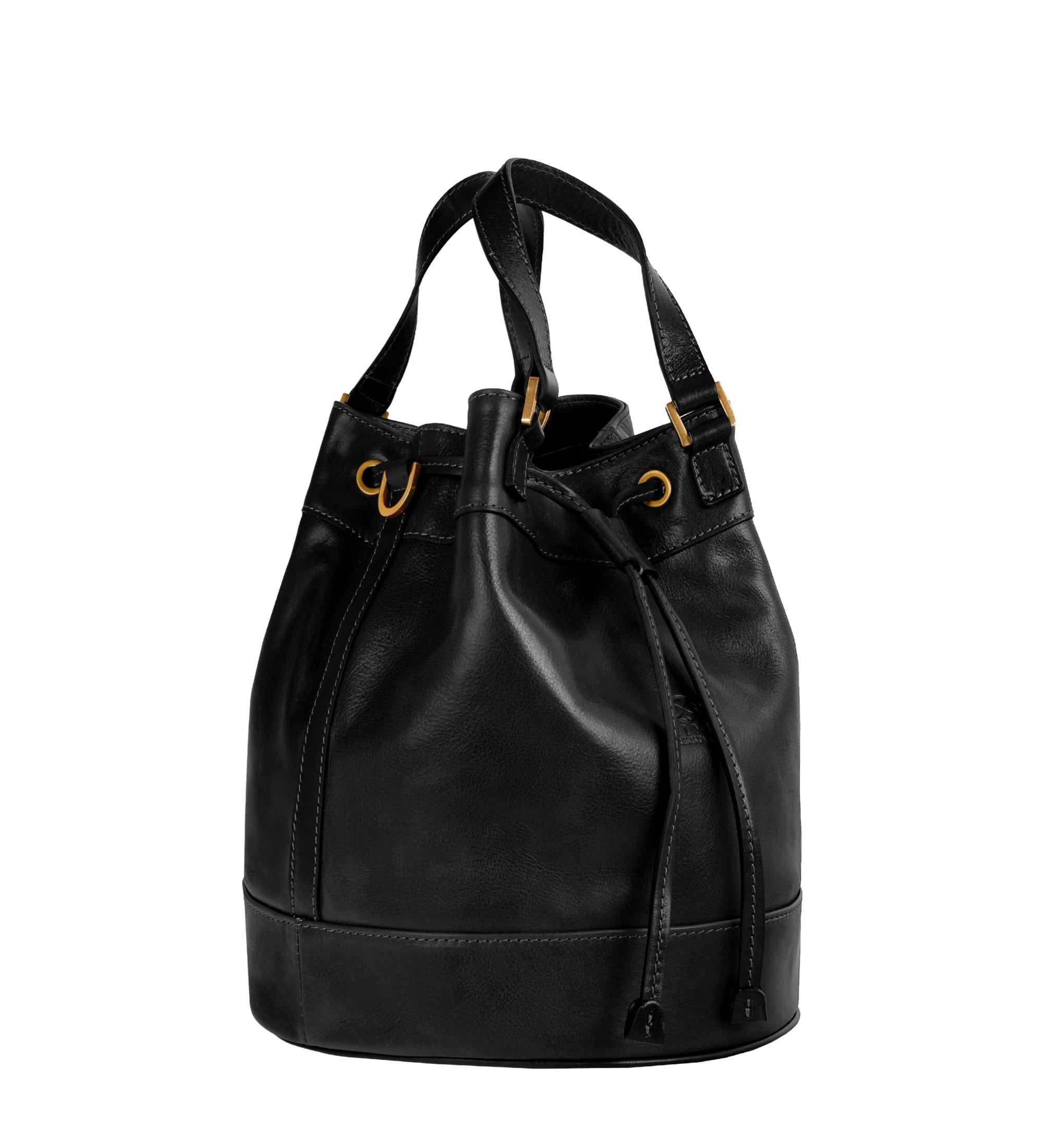 Leather Bucket Bag for Women - Light In August