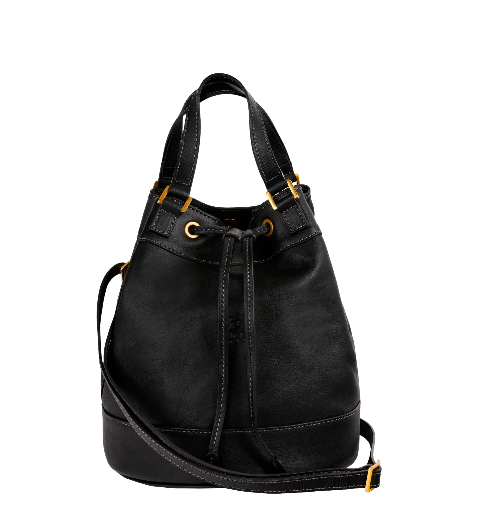 Leather Bucket Bag for Women - Light In August