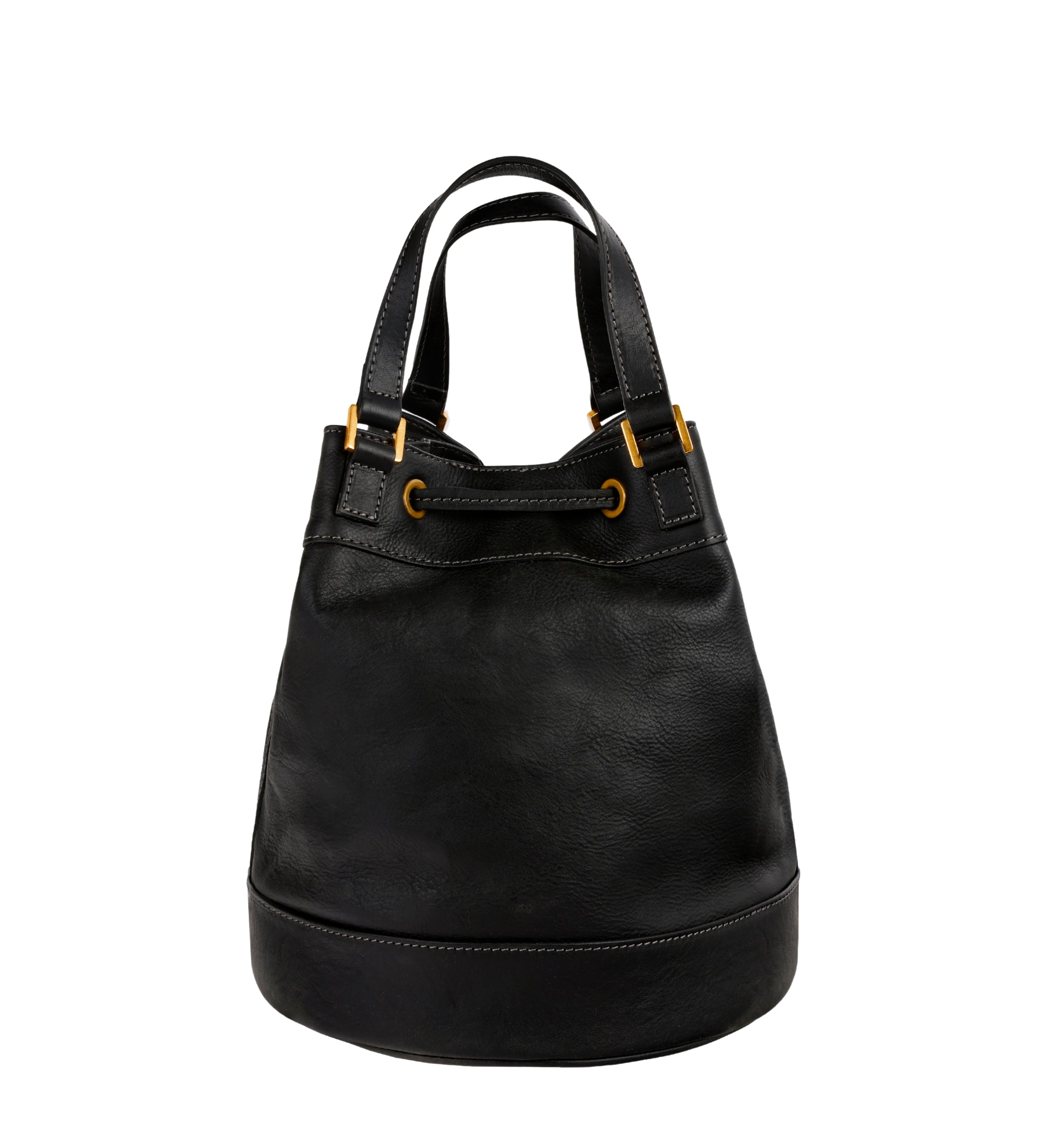 Leather Bucket Bag for Women - Light In August