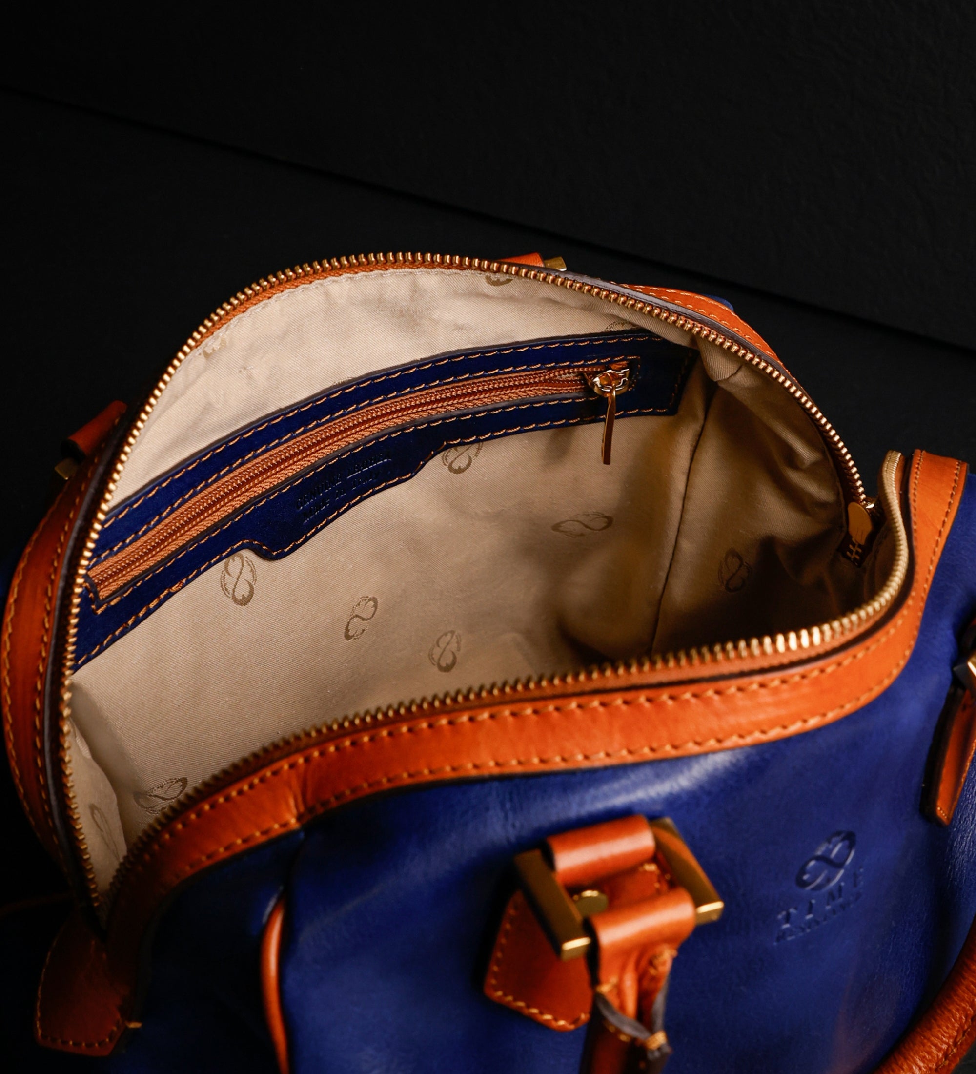 Womens Leather Barrel Bag - Little Dorrit