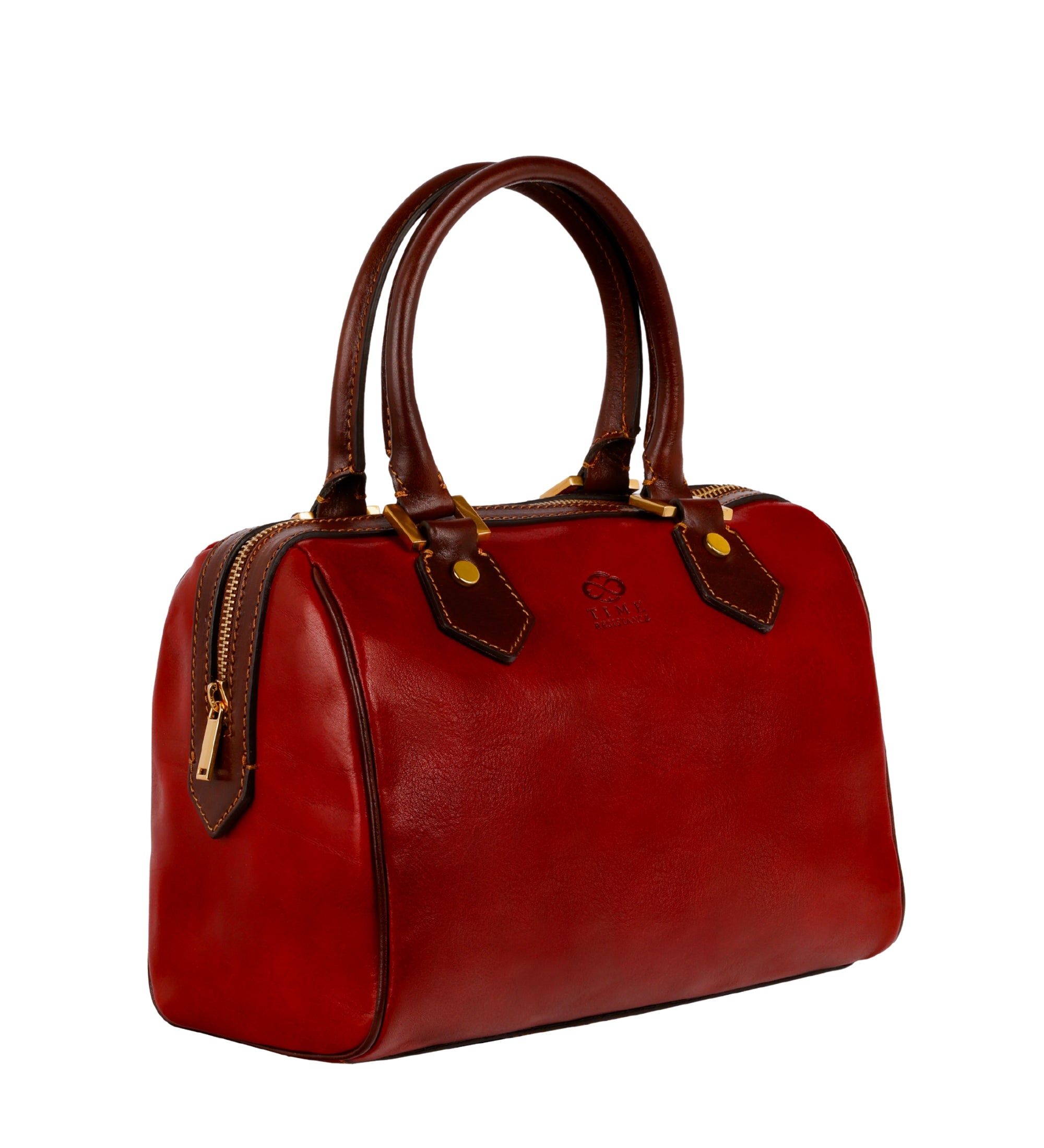 Womens Leather Barrel Bag - Little Dorrit