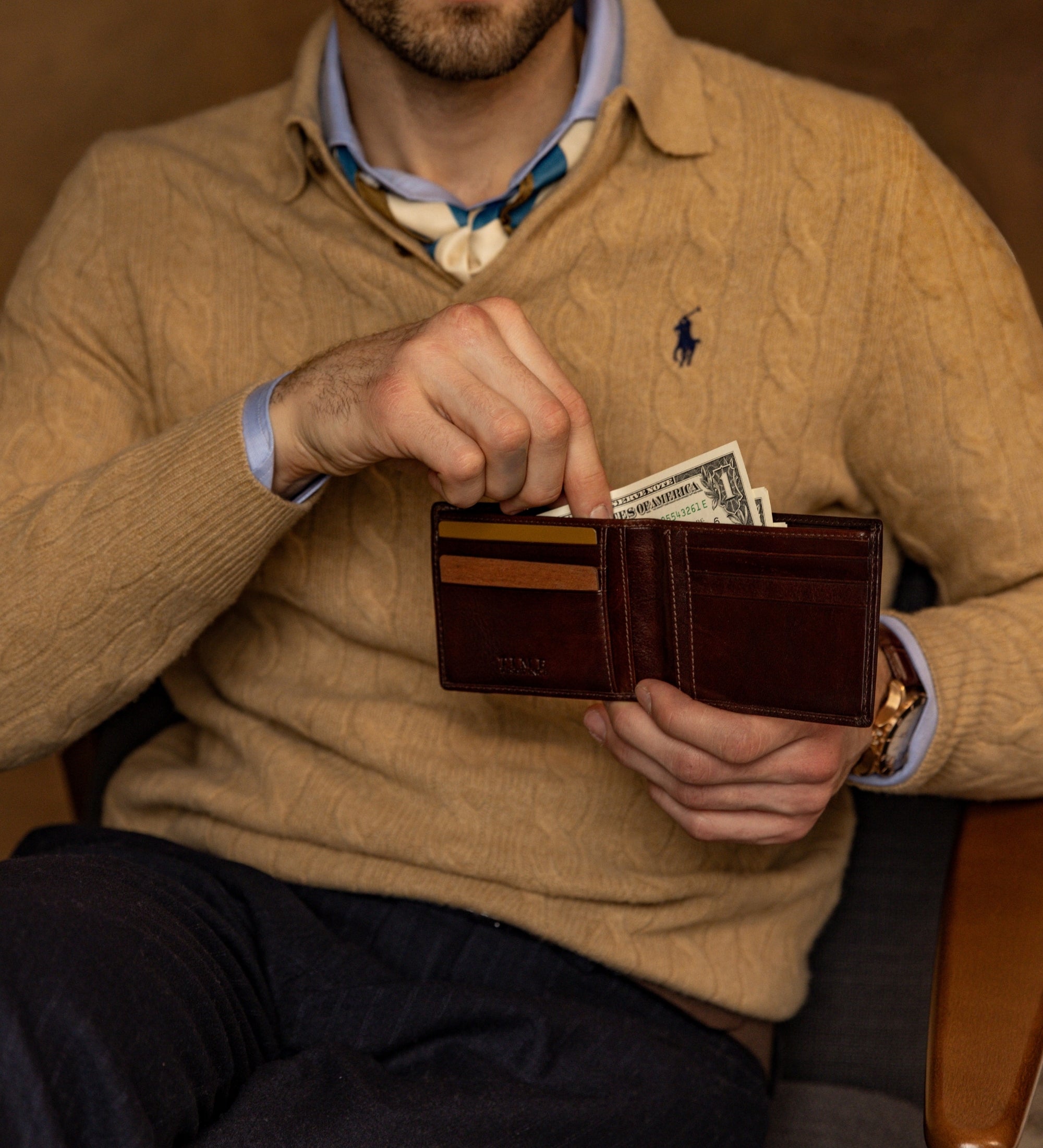 Leather Bifold Wallet - The Getaway