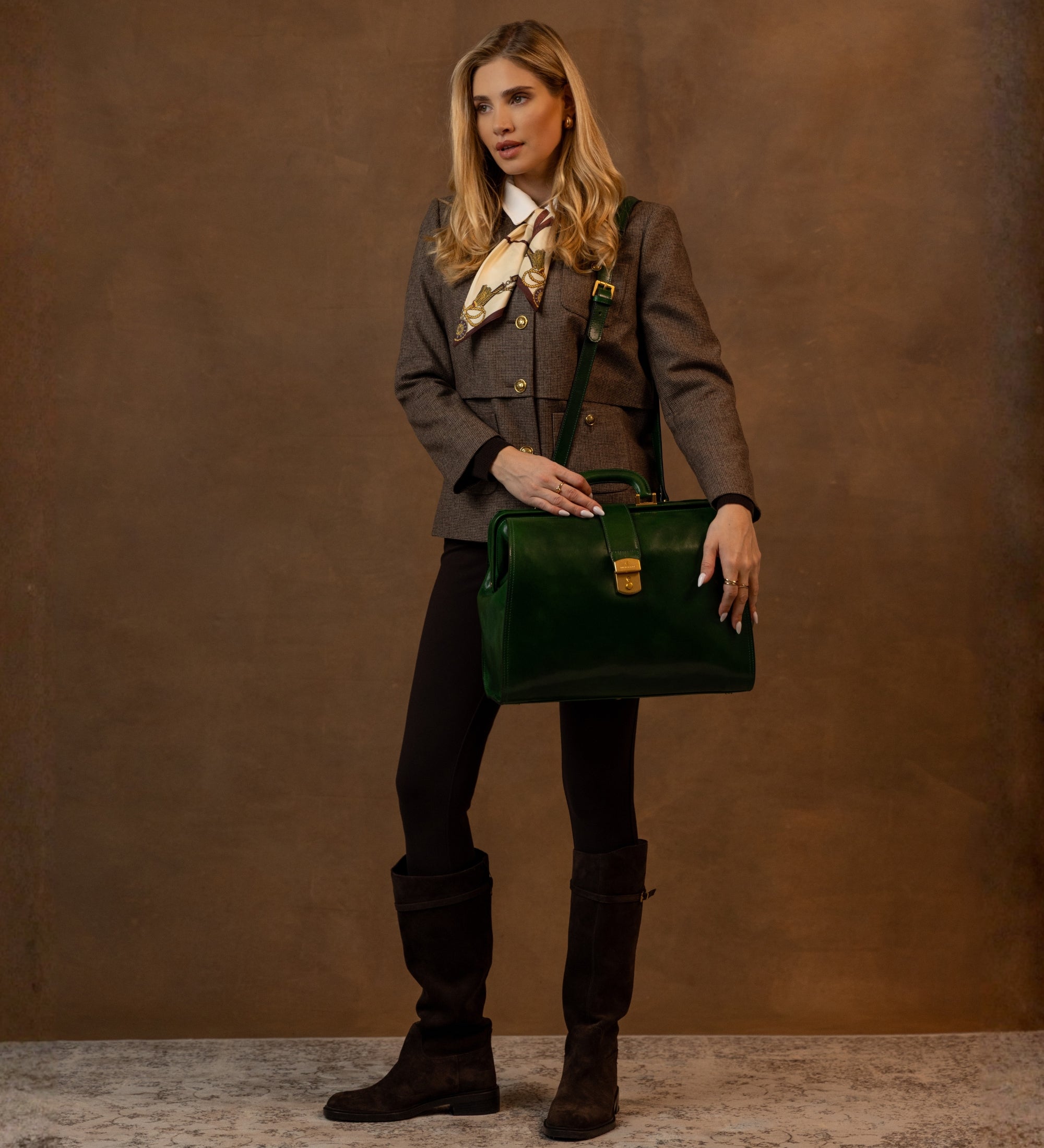 Large Leather Doctor Bag for Women - Mrs Dalloway