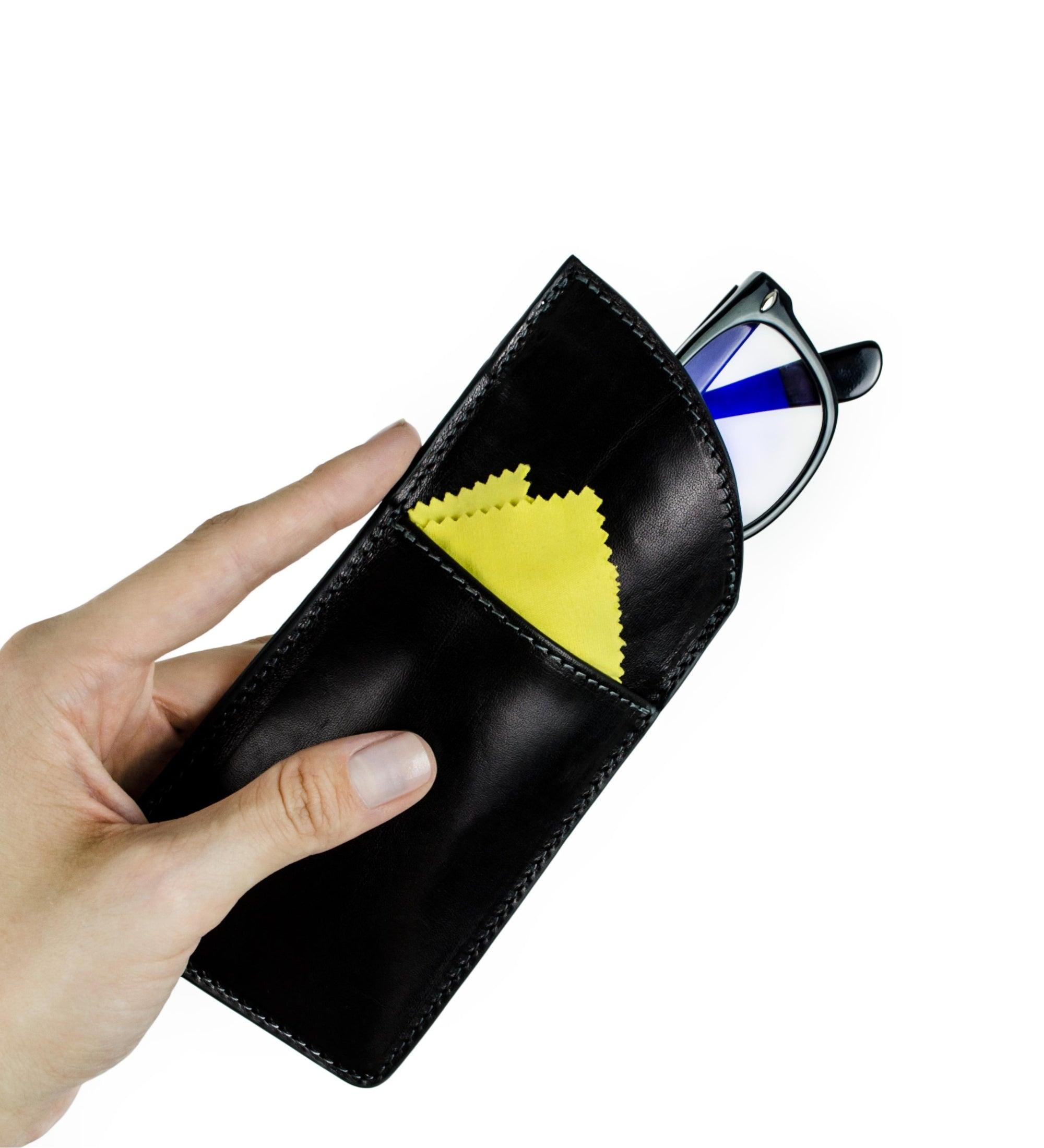 Leather Glasses Sleeve for Women - One Hundred Years of Solitude