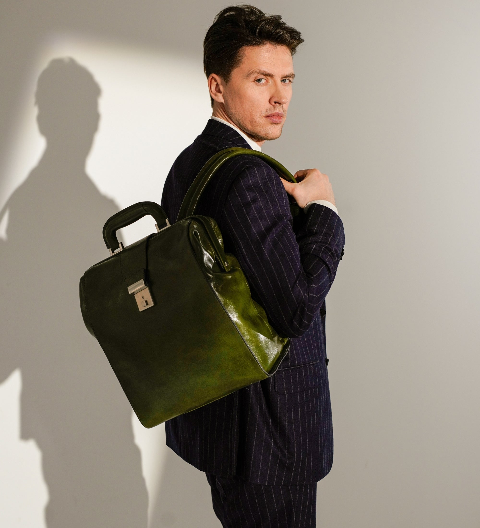 Leather Backpack - A Brief Story of Time