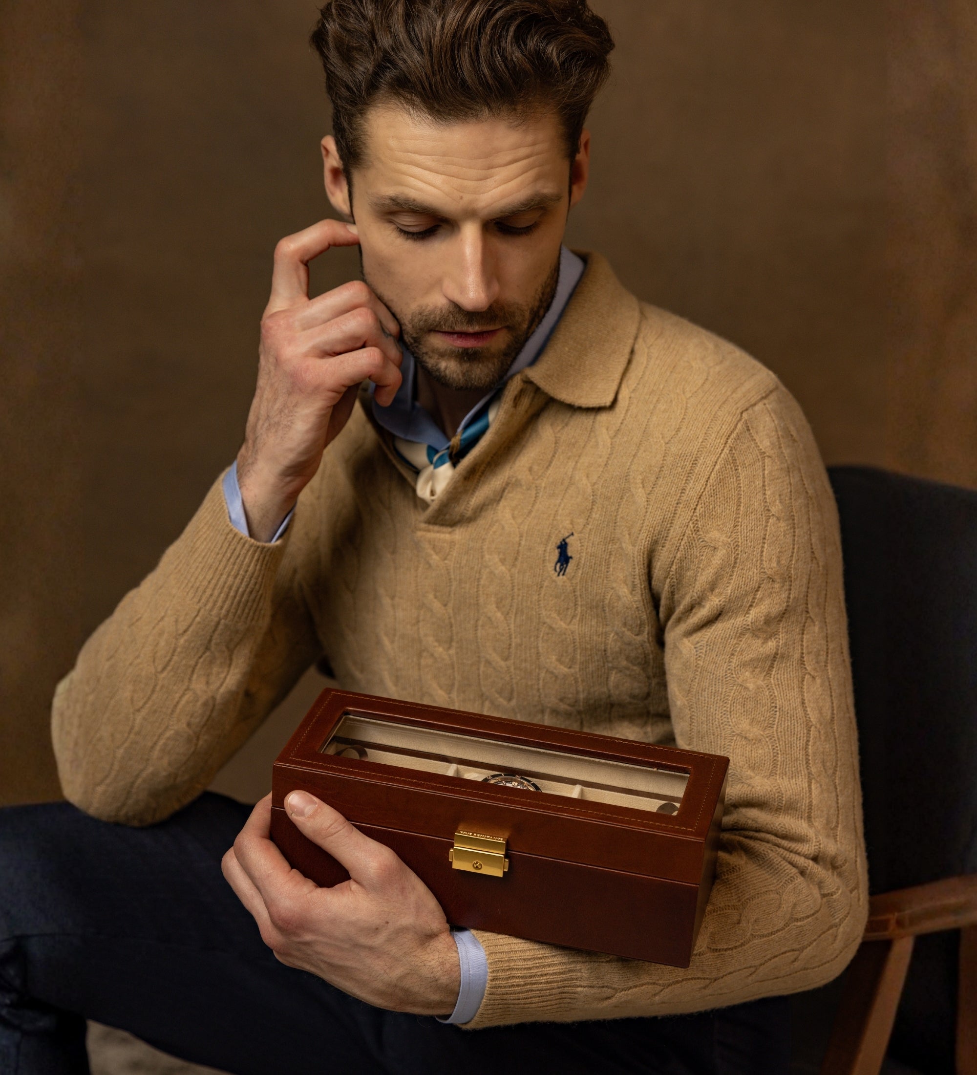 Leather Watch Box, Watch Organizer - Silence