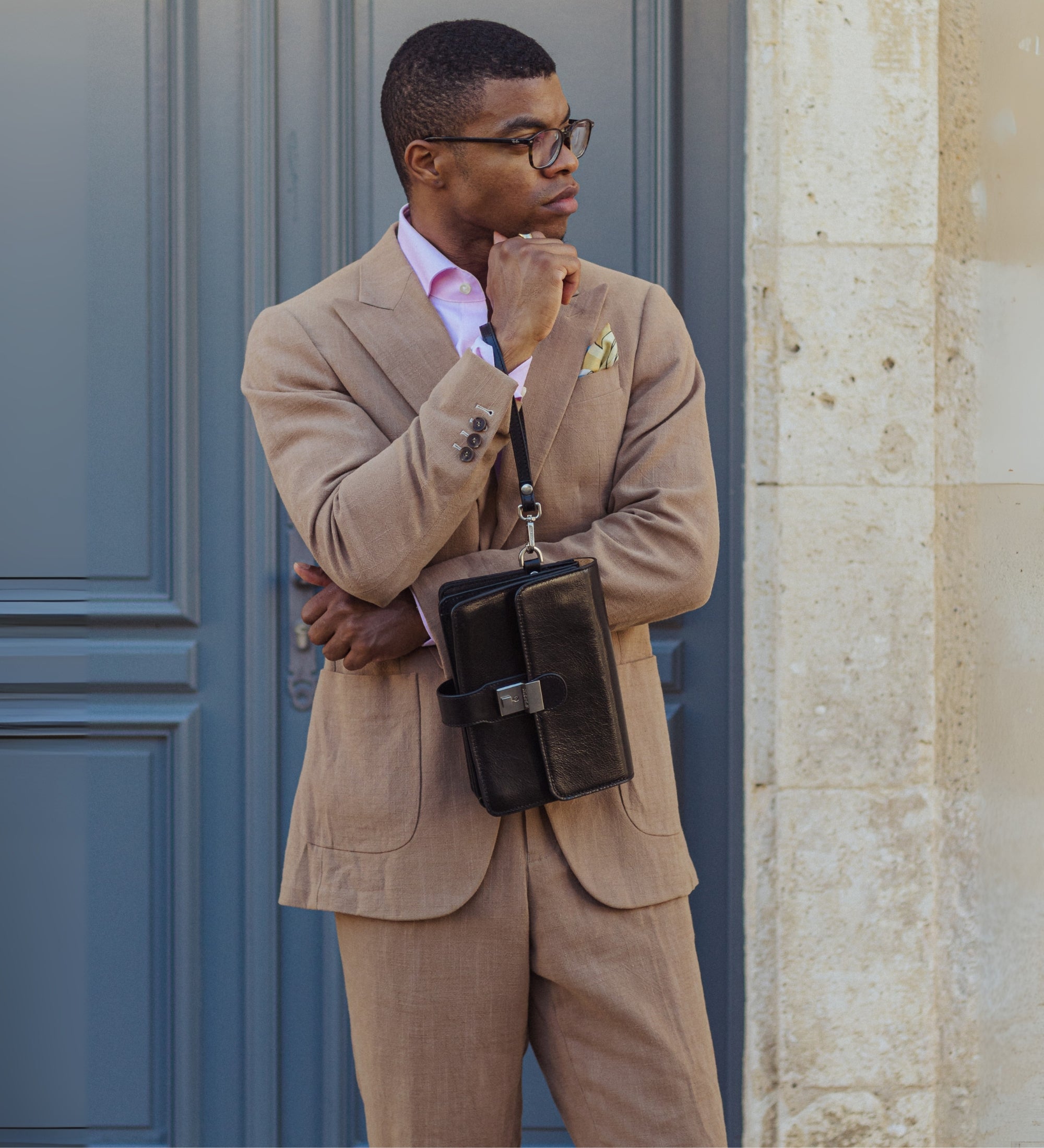 Leather Clutch Purse - The Maltese Falcon