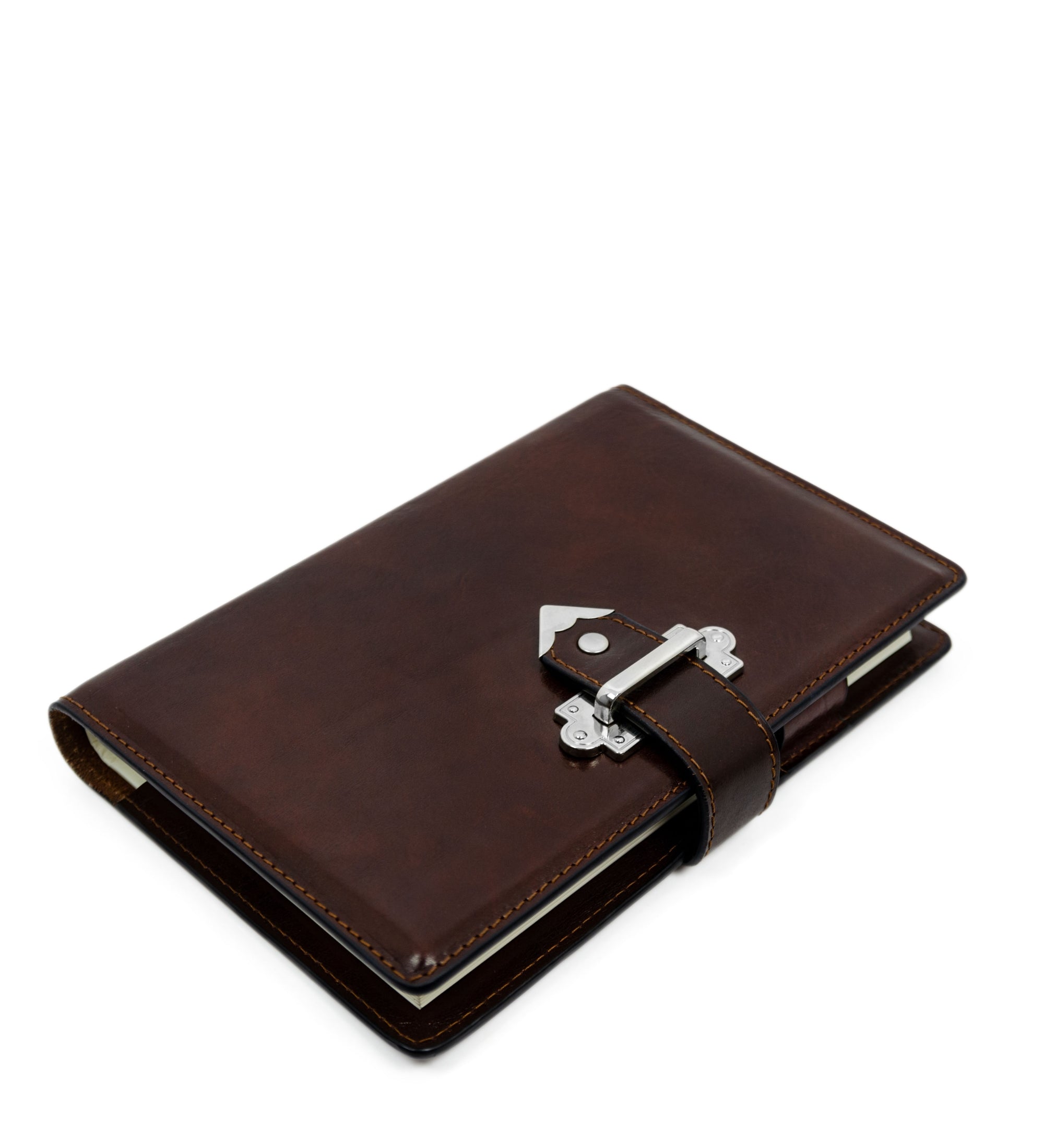 Womens Leather Journal with Refillable A5 Notepad - In Search of Lost Time