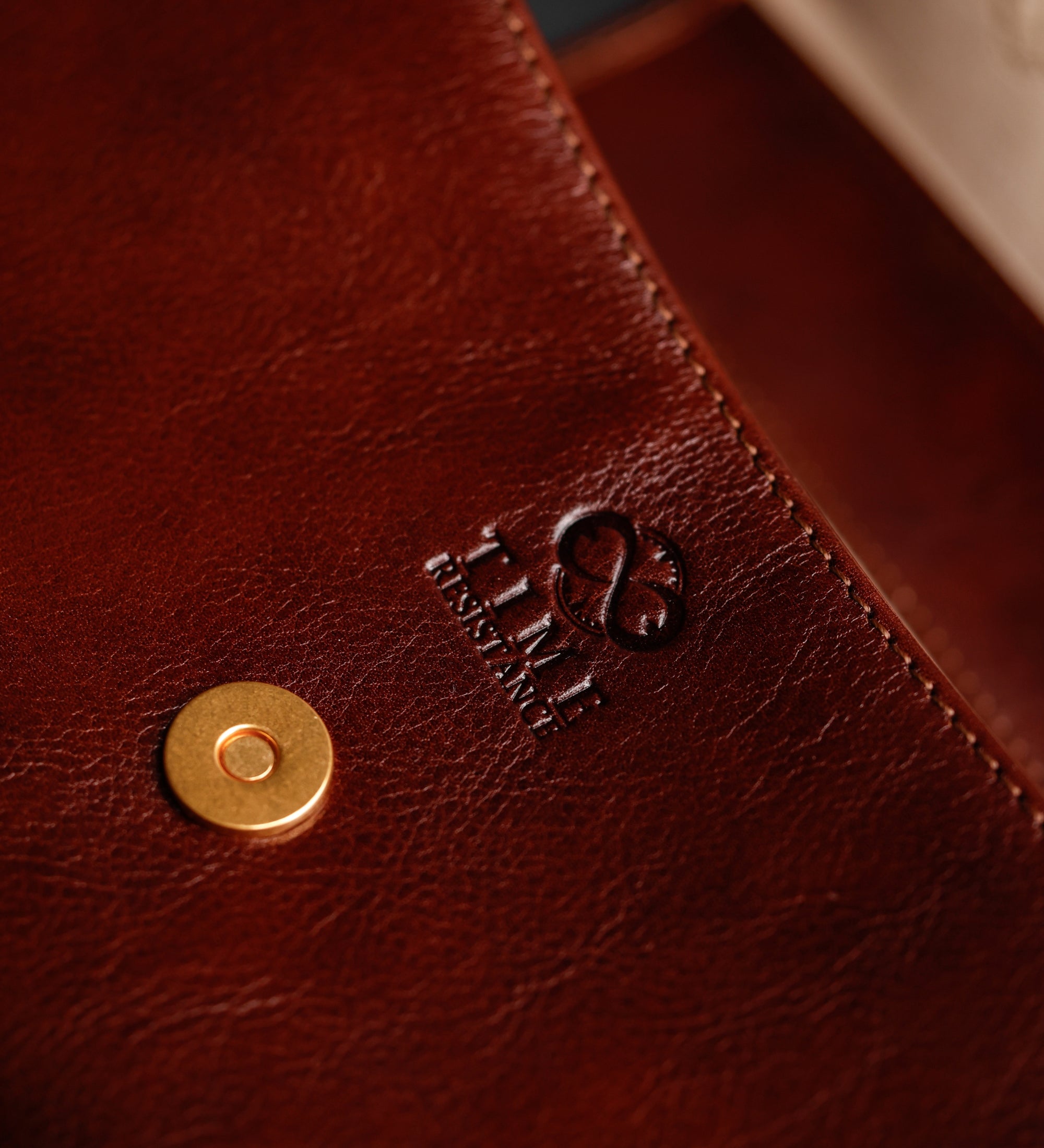 Leather Baguette Handbag for Women - Bright Lights, Big City