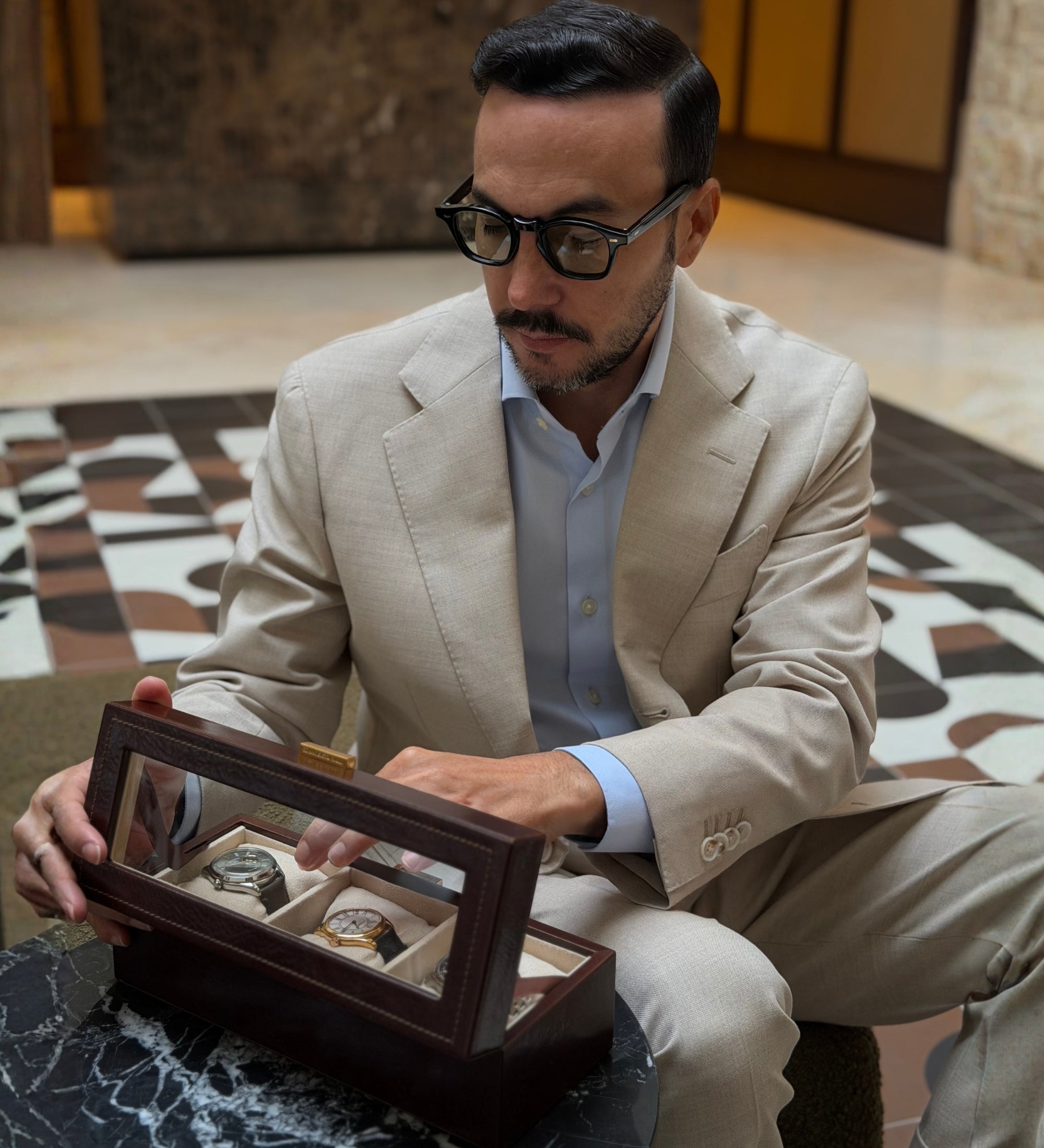 Leather Watch Box, Watch Organizer - Silence