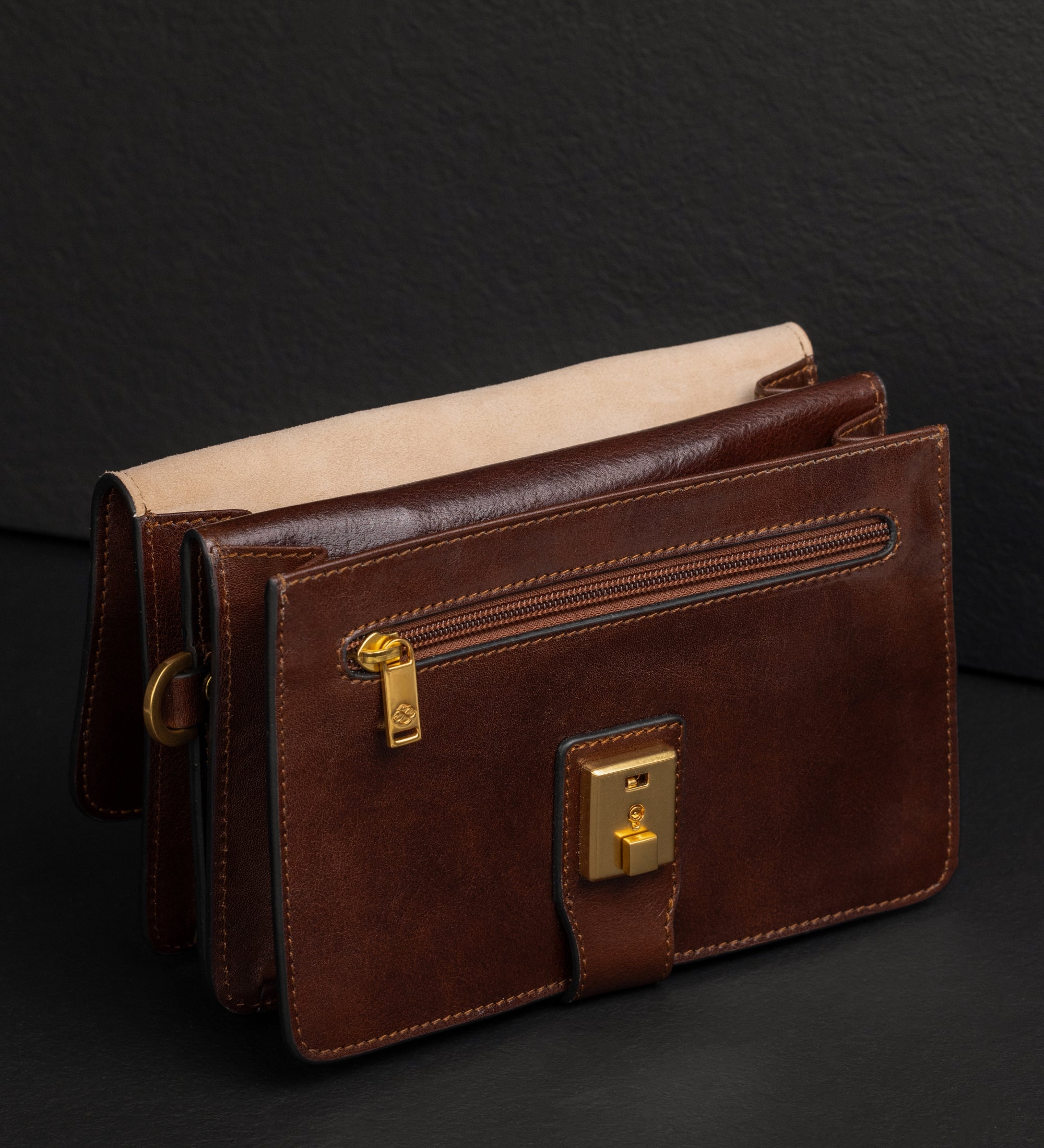 Leather Clutch Purse - The Maltese Falcon