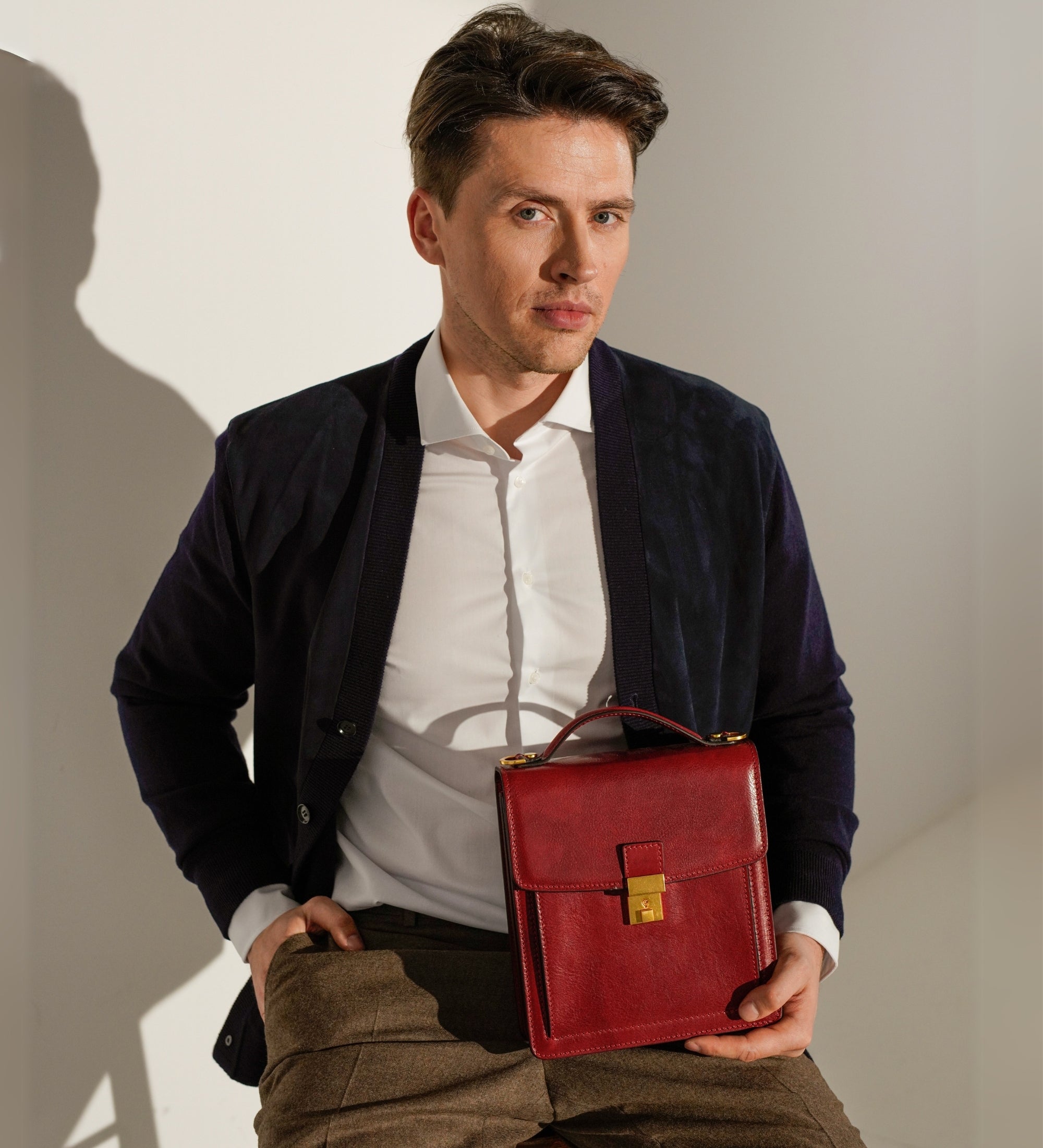 Small Leather Briefcase - Walden