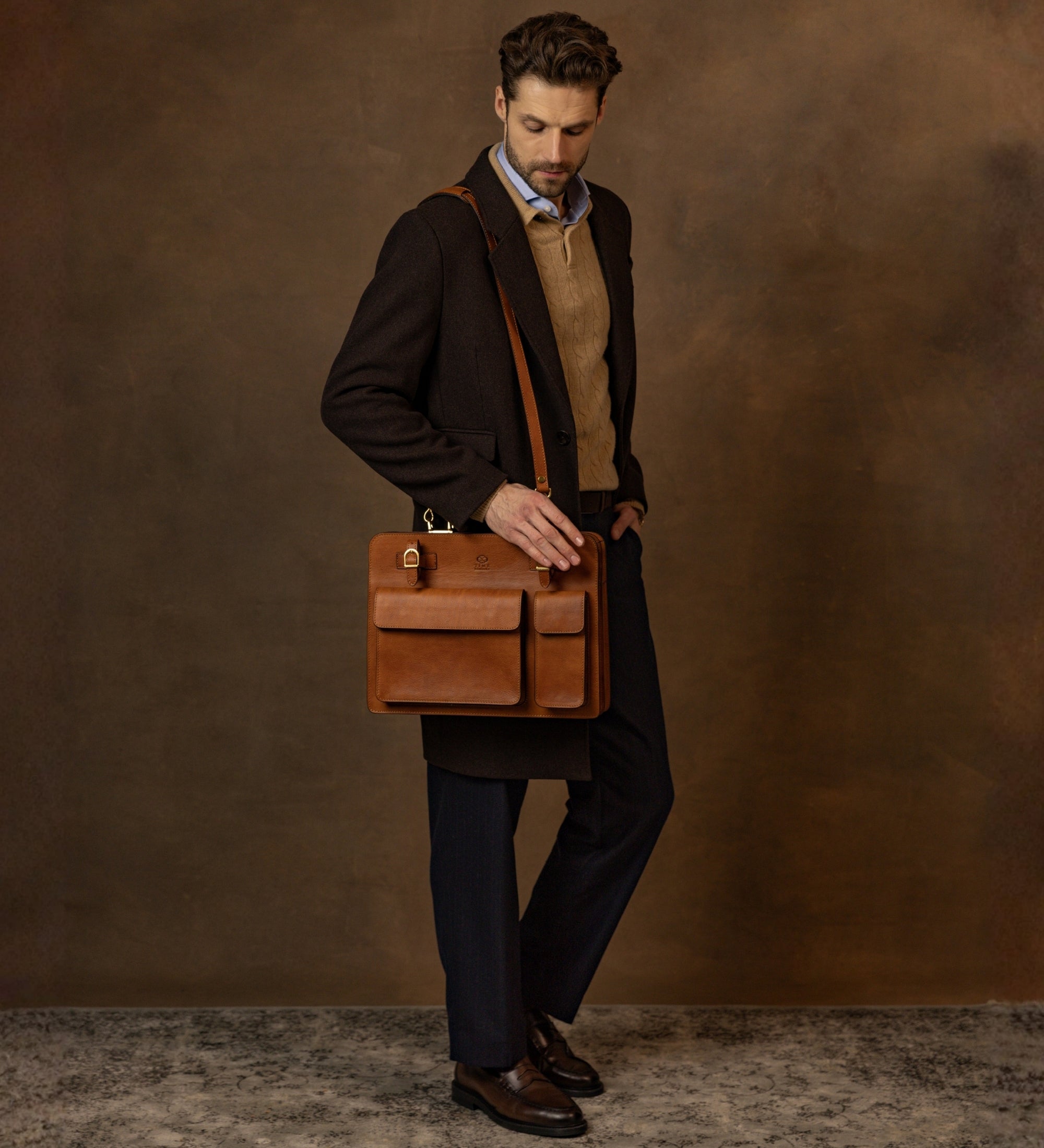 Leather Large Satchel Bag Briefcase - The Prophet