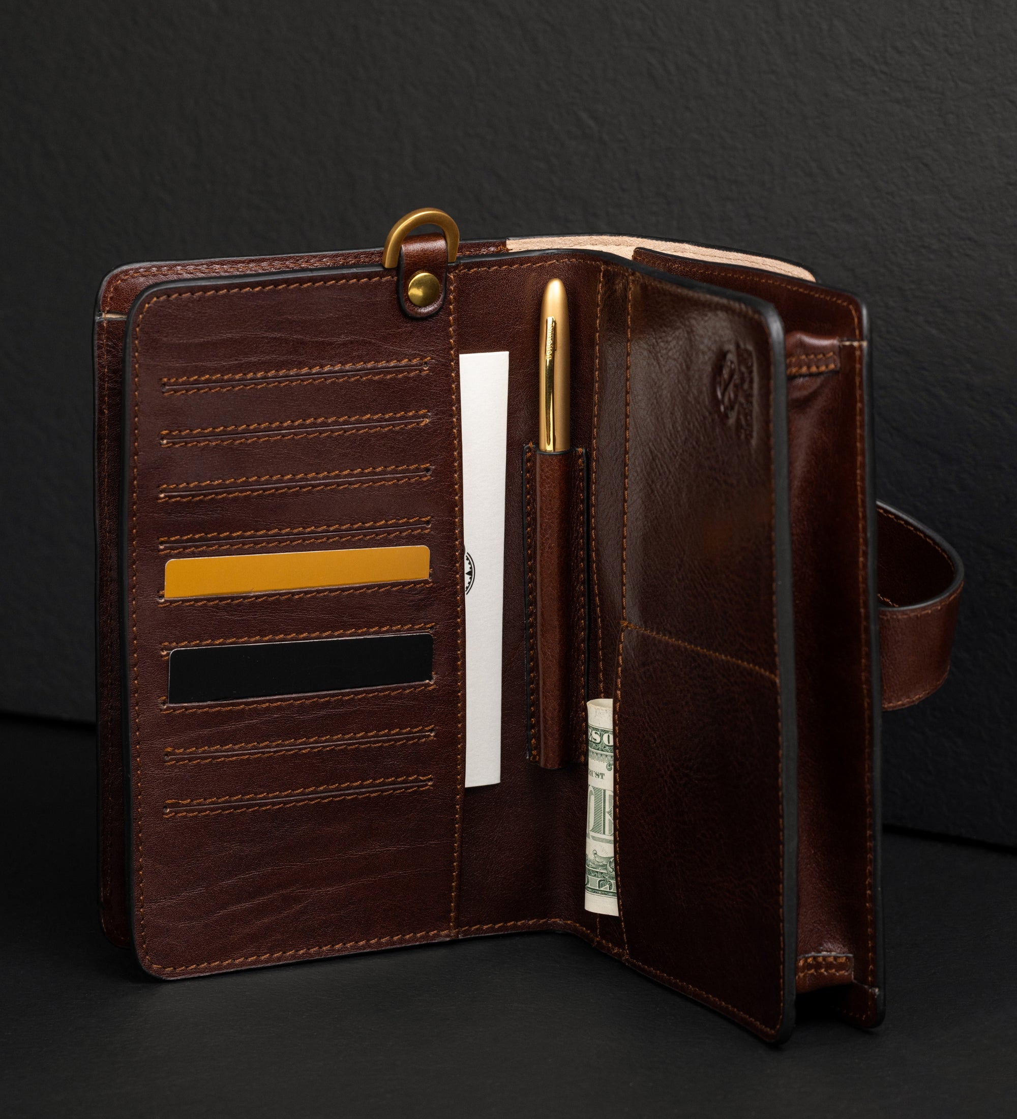 Leather Clutch Purse - The Maltese Falcon