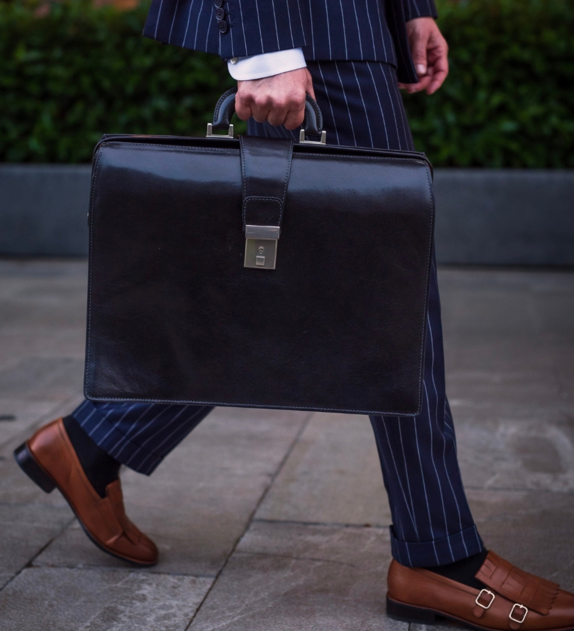Large Leather Briefcase - The Firm