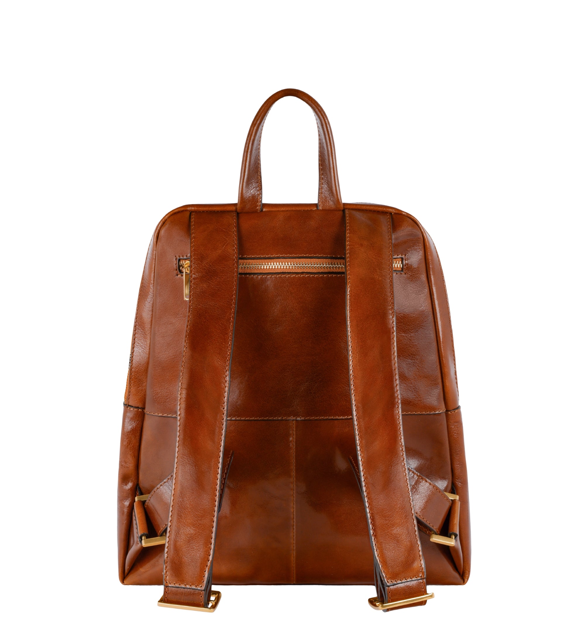 Leather Backpack for Women - A Bend in the River