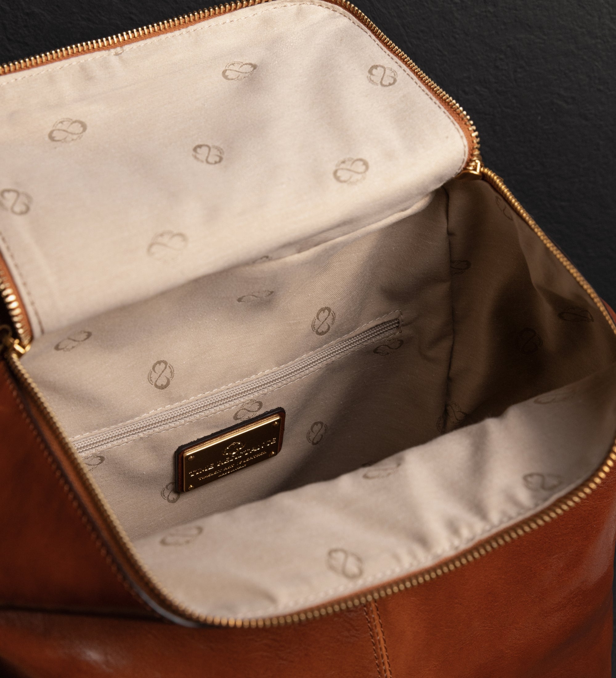 Leather Backpack for Women - A Bend in the River
