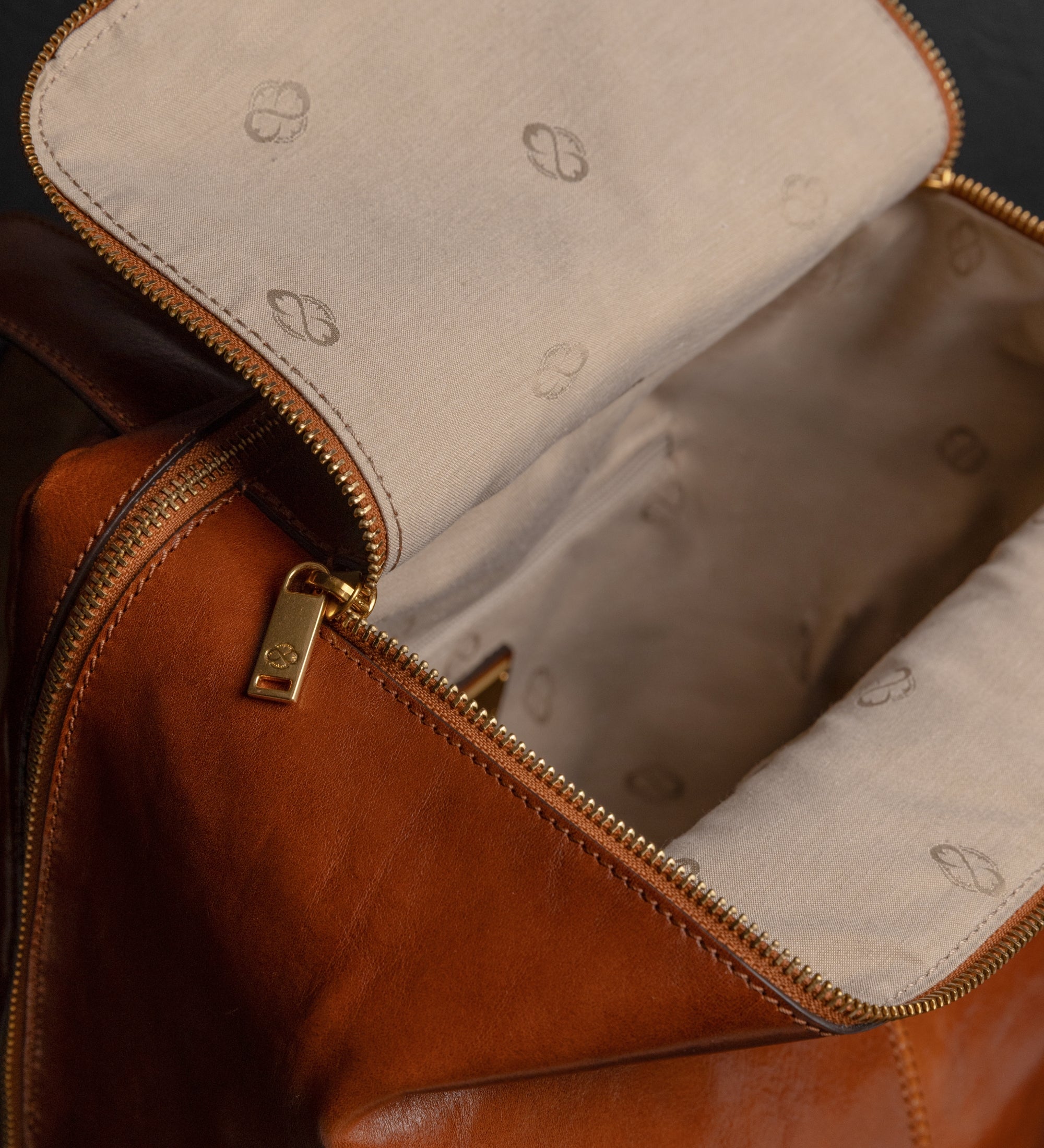 Leather Backpack for Women - A Bend in the River