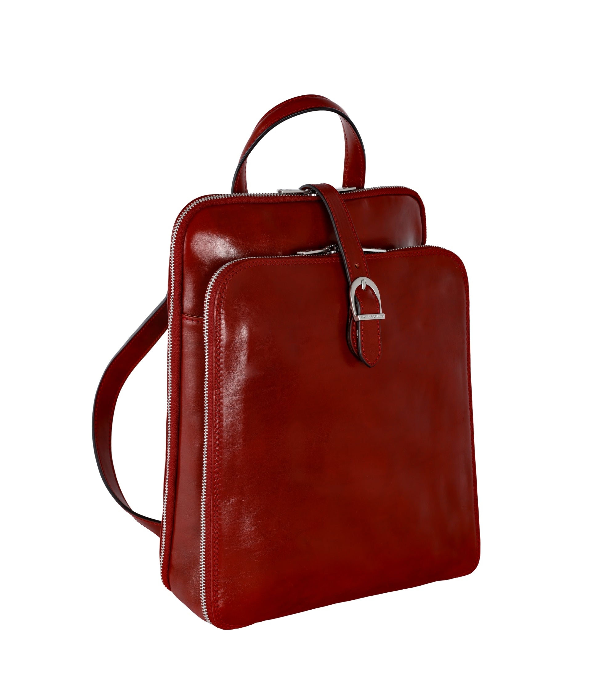 Womens Convertible Leather Backpack Shoulder Bag - Clarissa