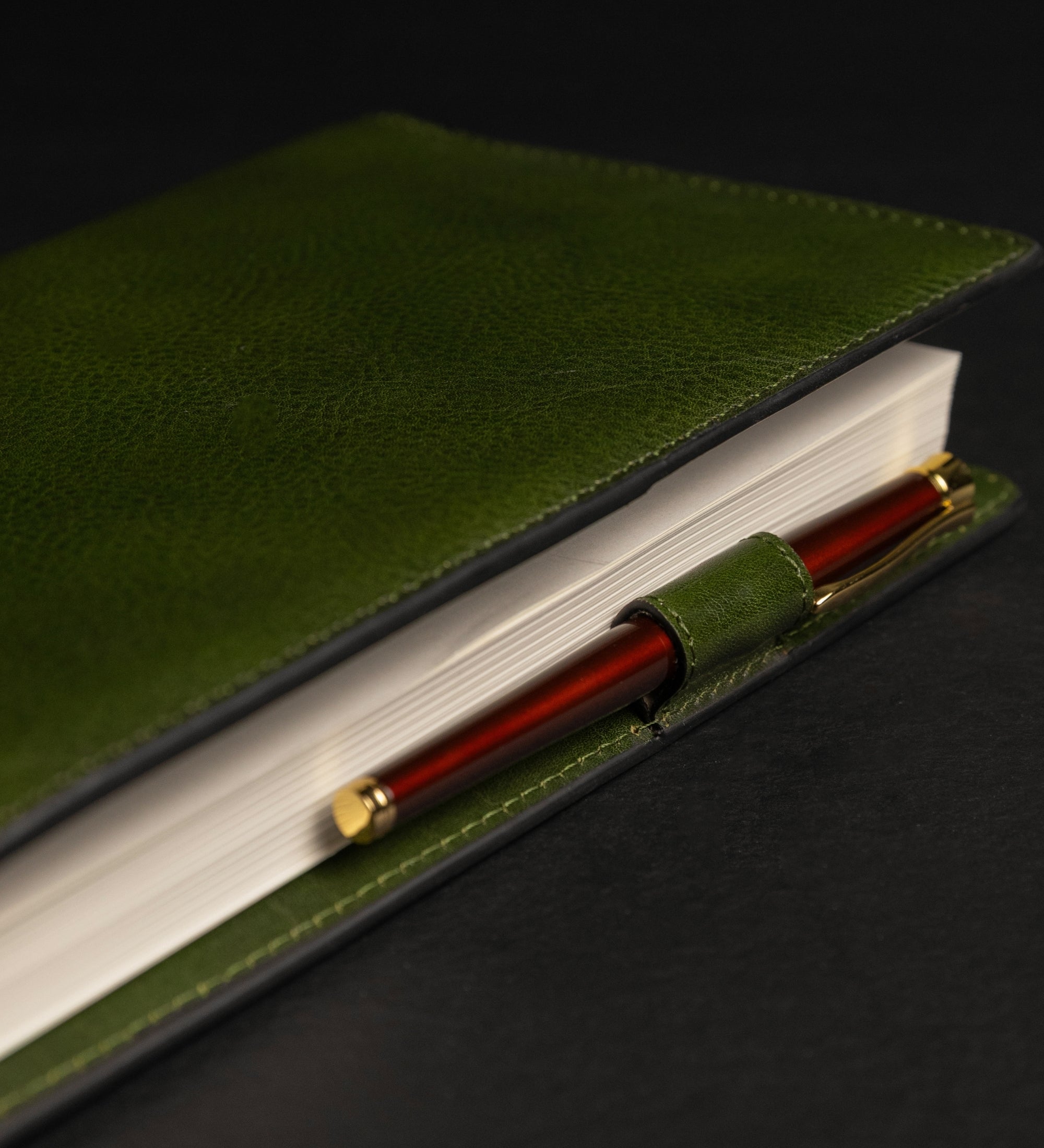 Womens Leather Journal with Refillable A5 Notepad - The Diary of a Nobody