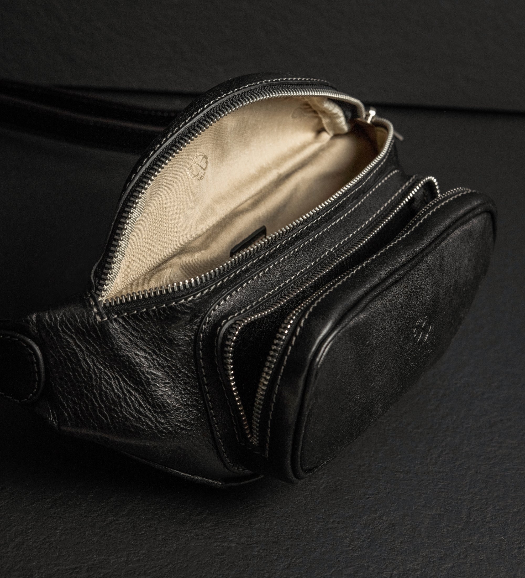 Womens Leather Sling Bag Belly Bag - Independent People