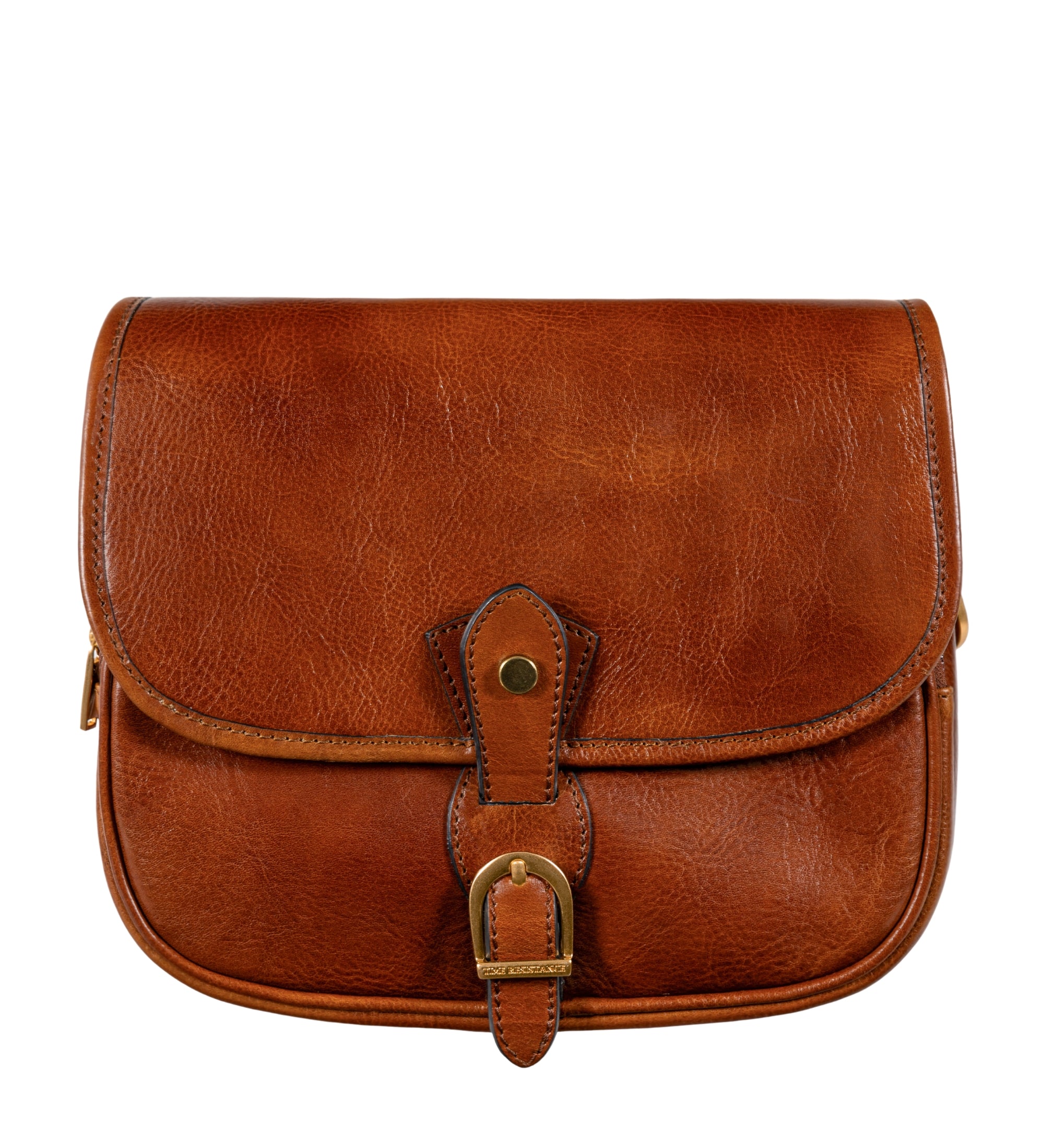 Womens Leather Saddle Bag - Women In Love