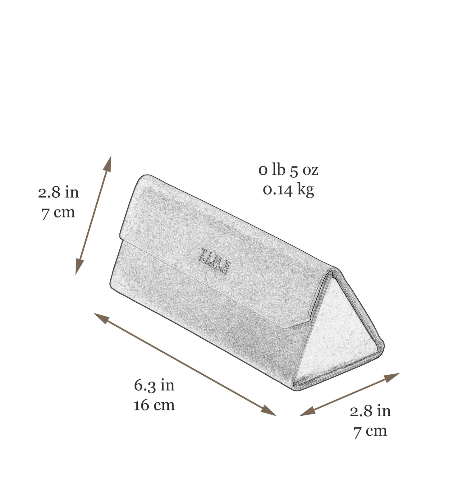 Foldable Leather Glasses Case - The Riddle of the Sands