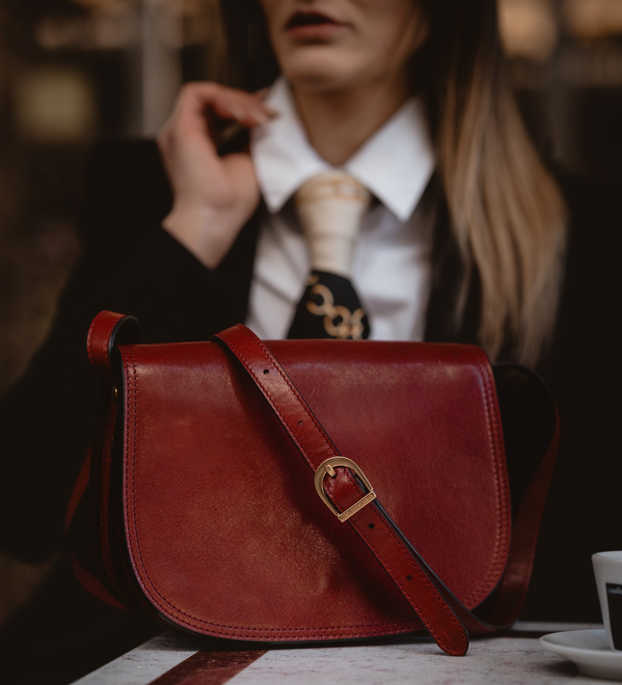 Leather Saddle Bag for Women - Moonfleet