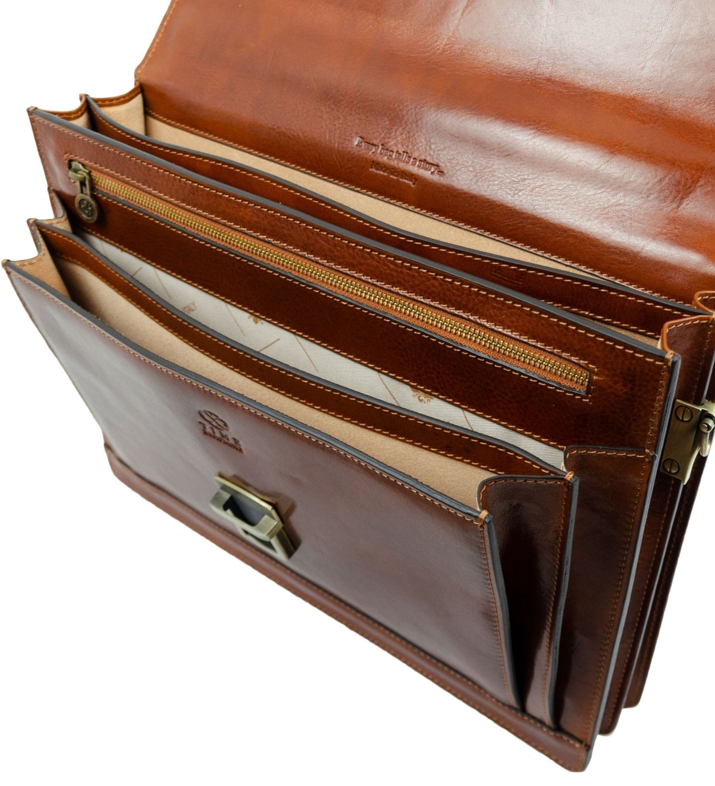 Classic Design Leather Briefcase - The Magus