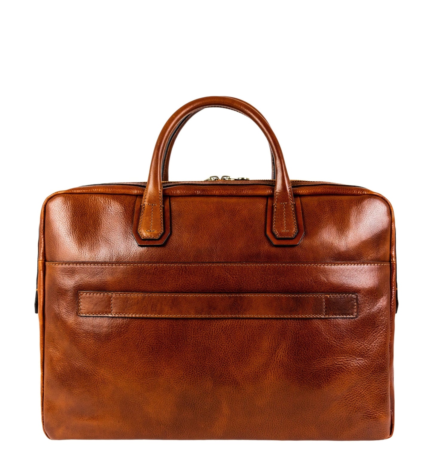 Large Leather Briefcase Laptop Bag - Nostromo