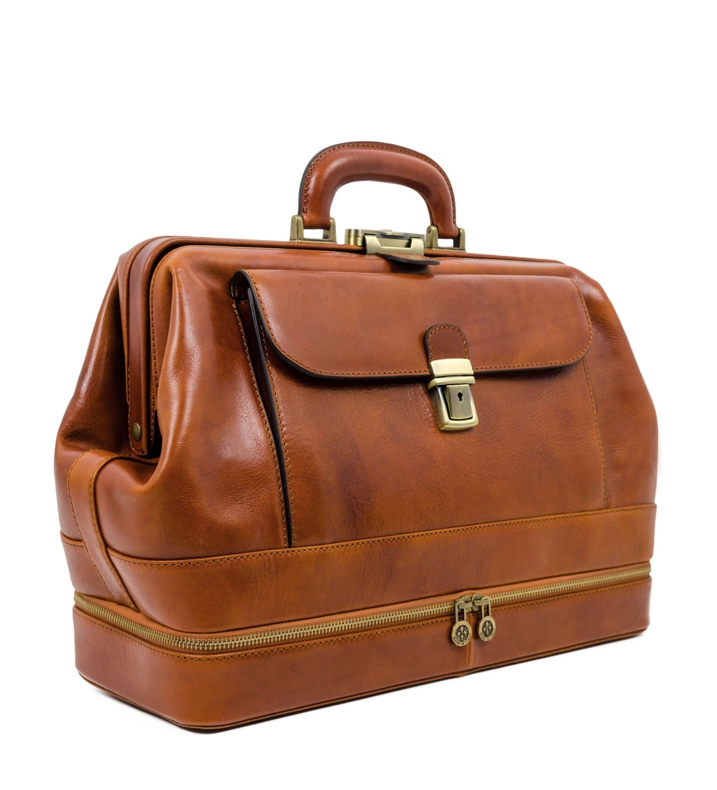 Large Italian Leather Doctor Bag - The Master and Margarita