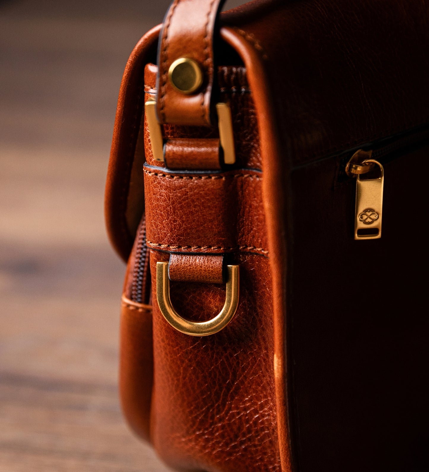 Womens Leather Saddle Bag - Women In Love