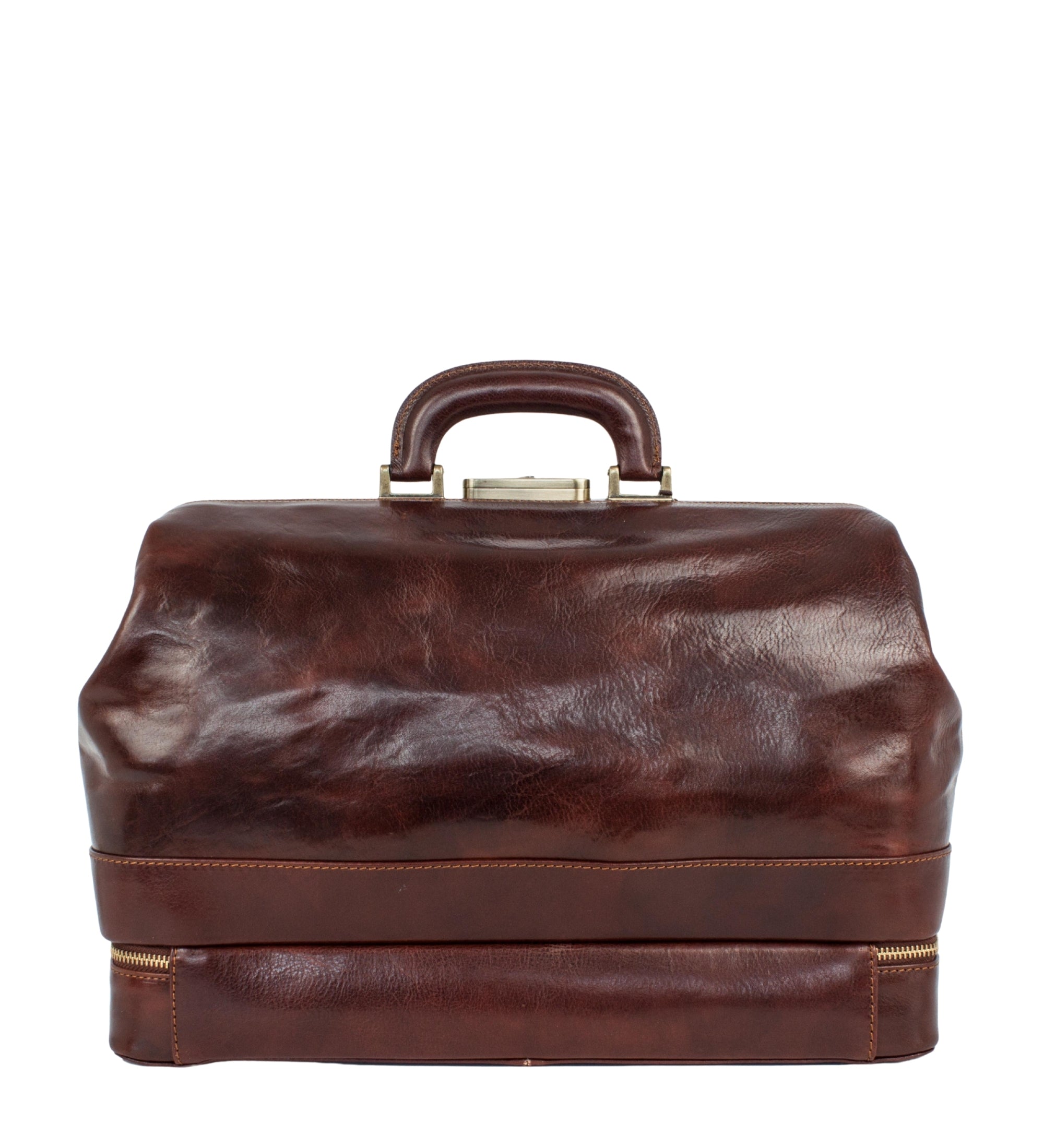 Large Italian Leather Doctor Bag - The Master and Margarita
