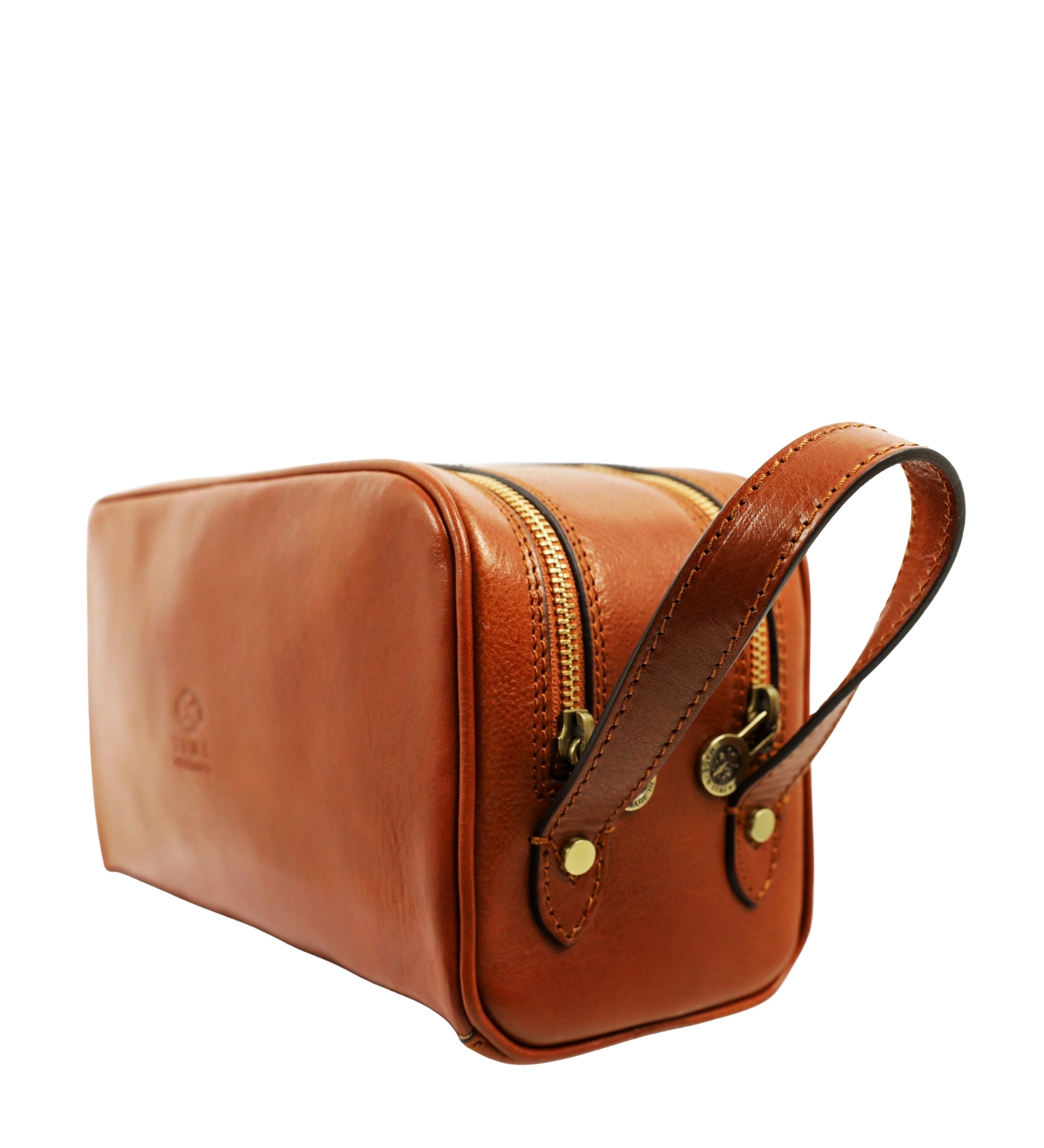 Leather Cosmetic Bag Dopp Kit - All the Kings Men