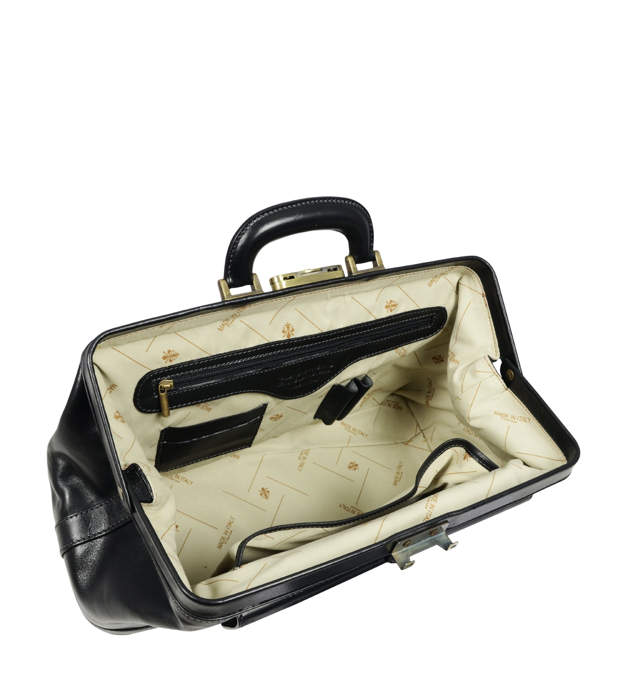 Large Italian Leather Doctor Bag - The Master and Margarita