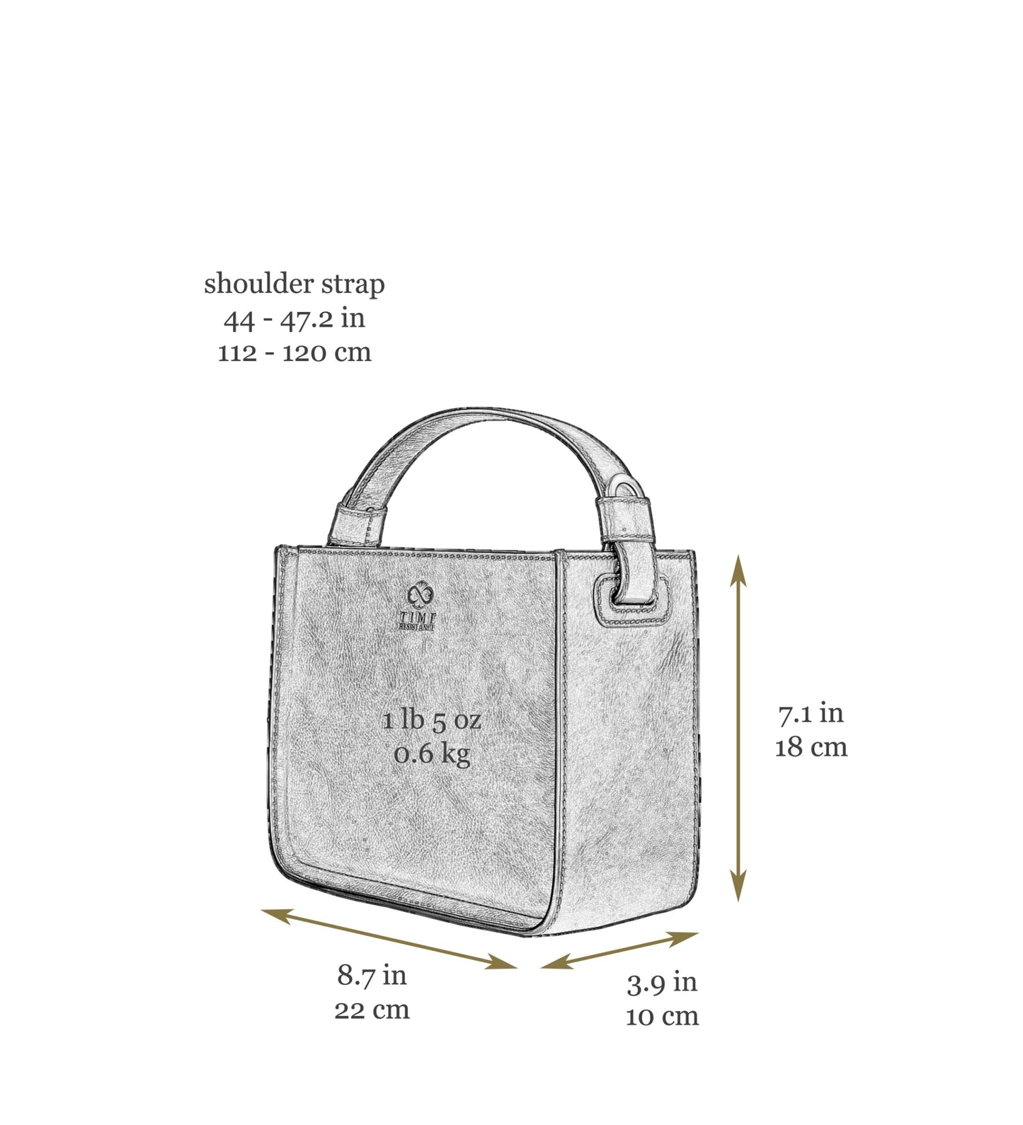 Leather Small Tote Bag for Women - Alms for Oblivion