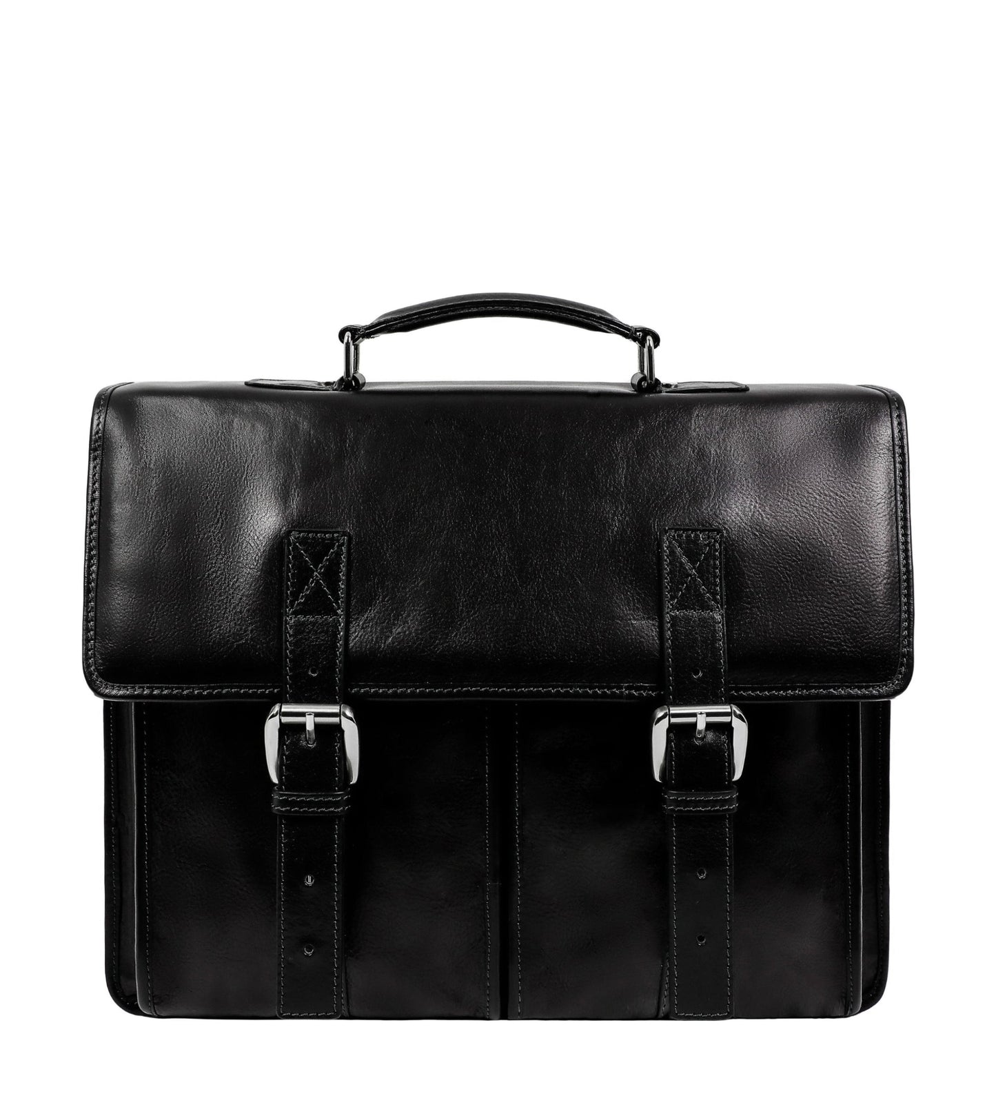 Leather Briefcase Satchel Bag - The Time Machine