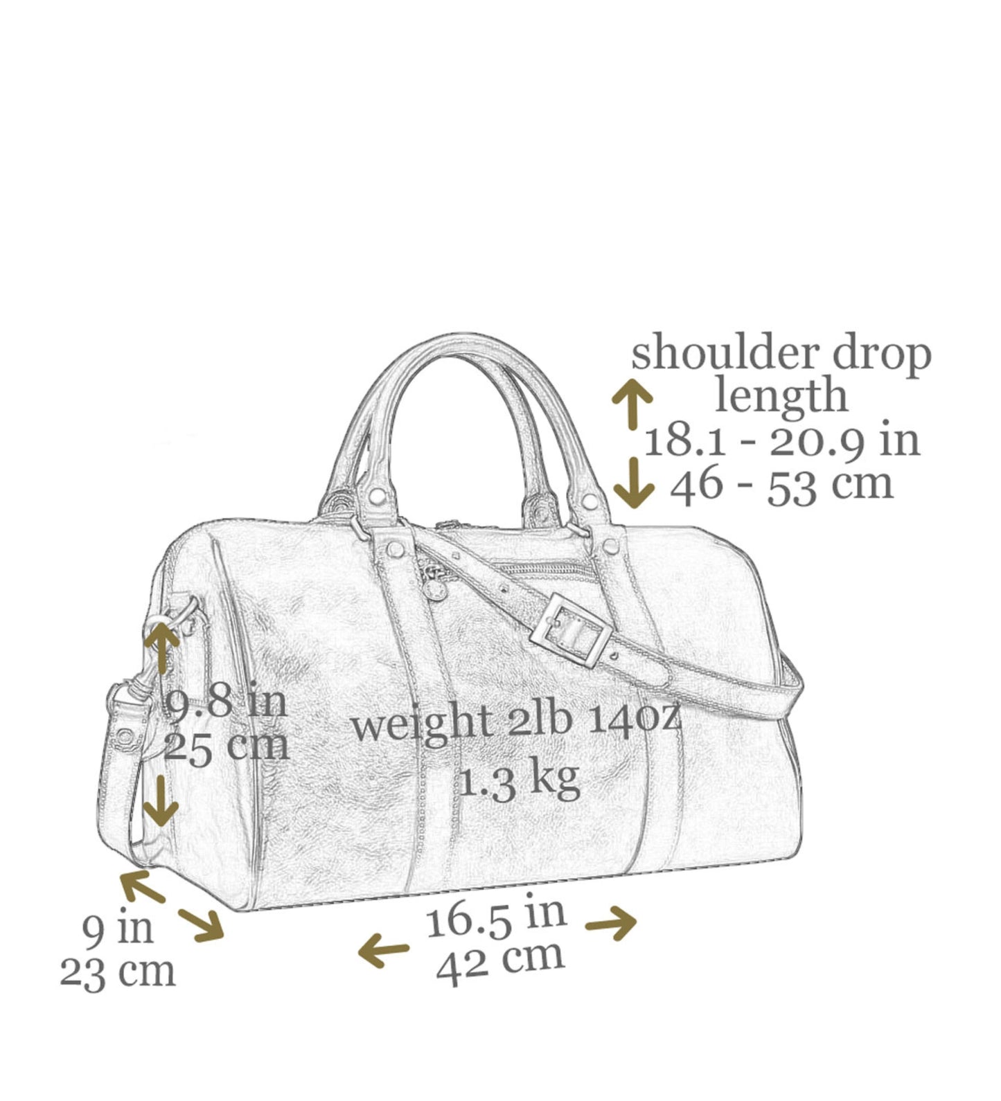 Womens Small Leather Overnight Bag, Duffel Bag - The Ambassadors