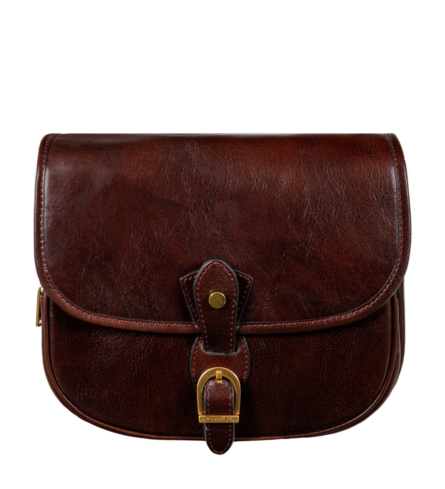 Womens Leather Saddle Bag - Women In Love