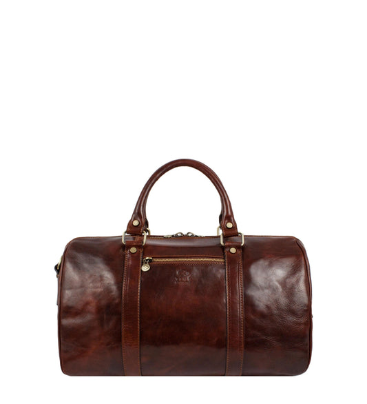 Small Leather Overnight Bag, Duffel Bag - The Ambassadors