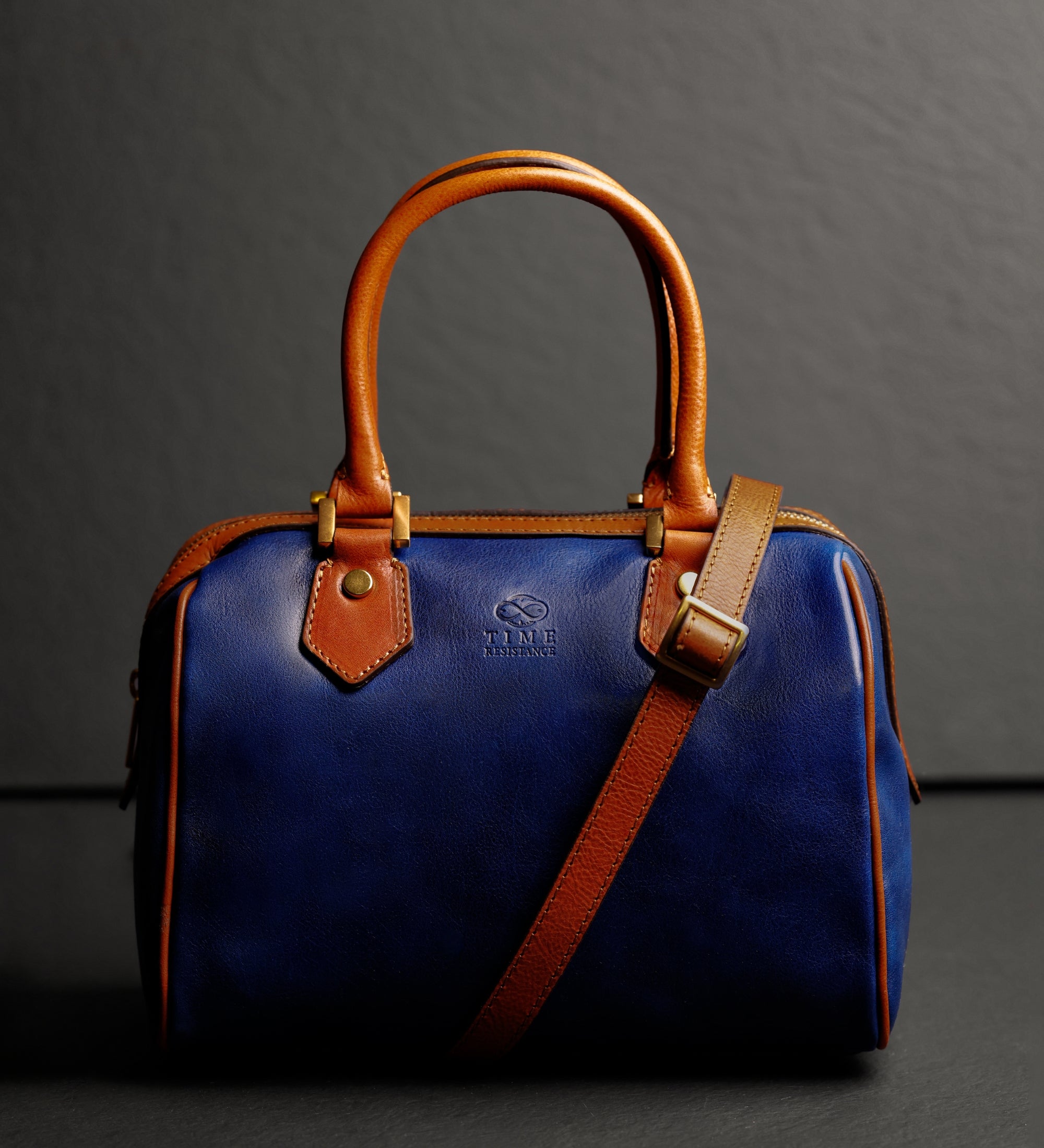 Womens Leather Barrel Bag - Little Dorrit