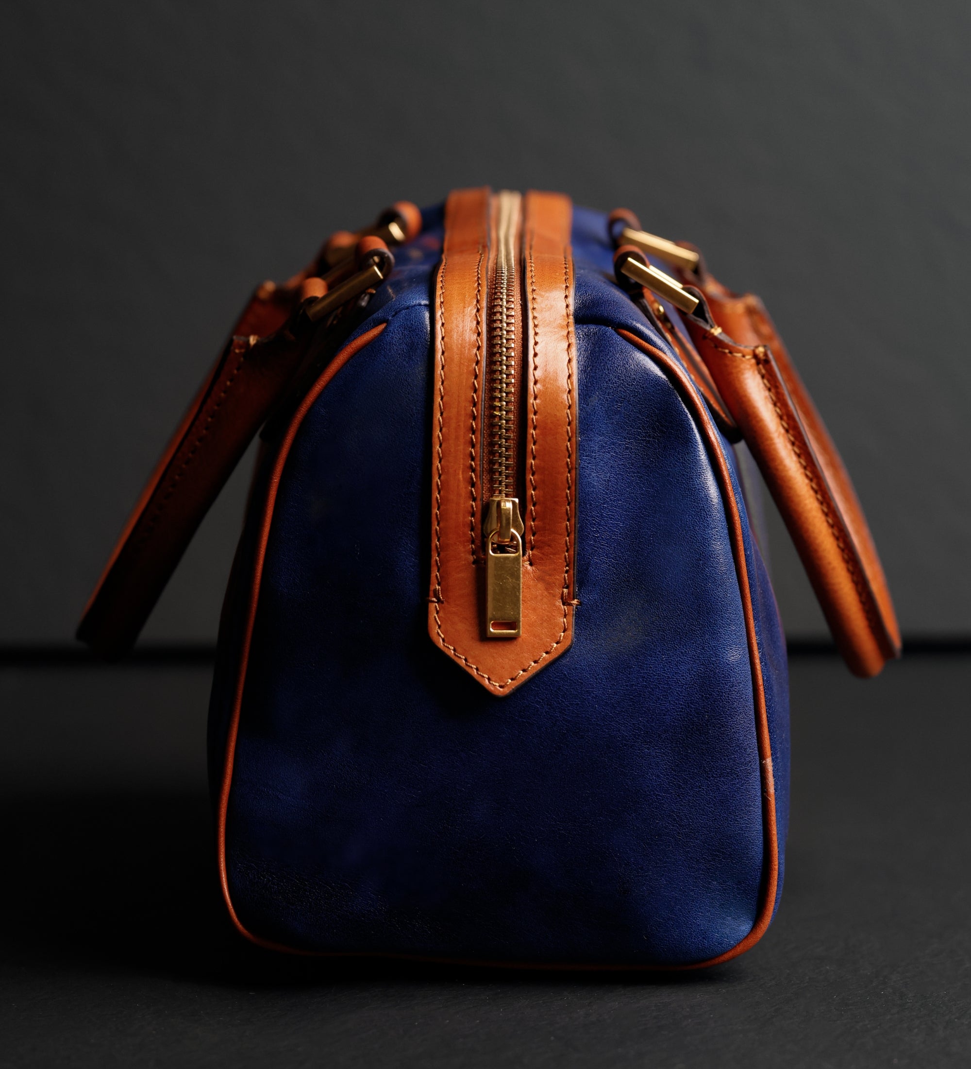 Womens Leather Barrel Bag - Little Dorrit