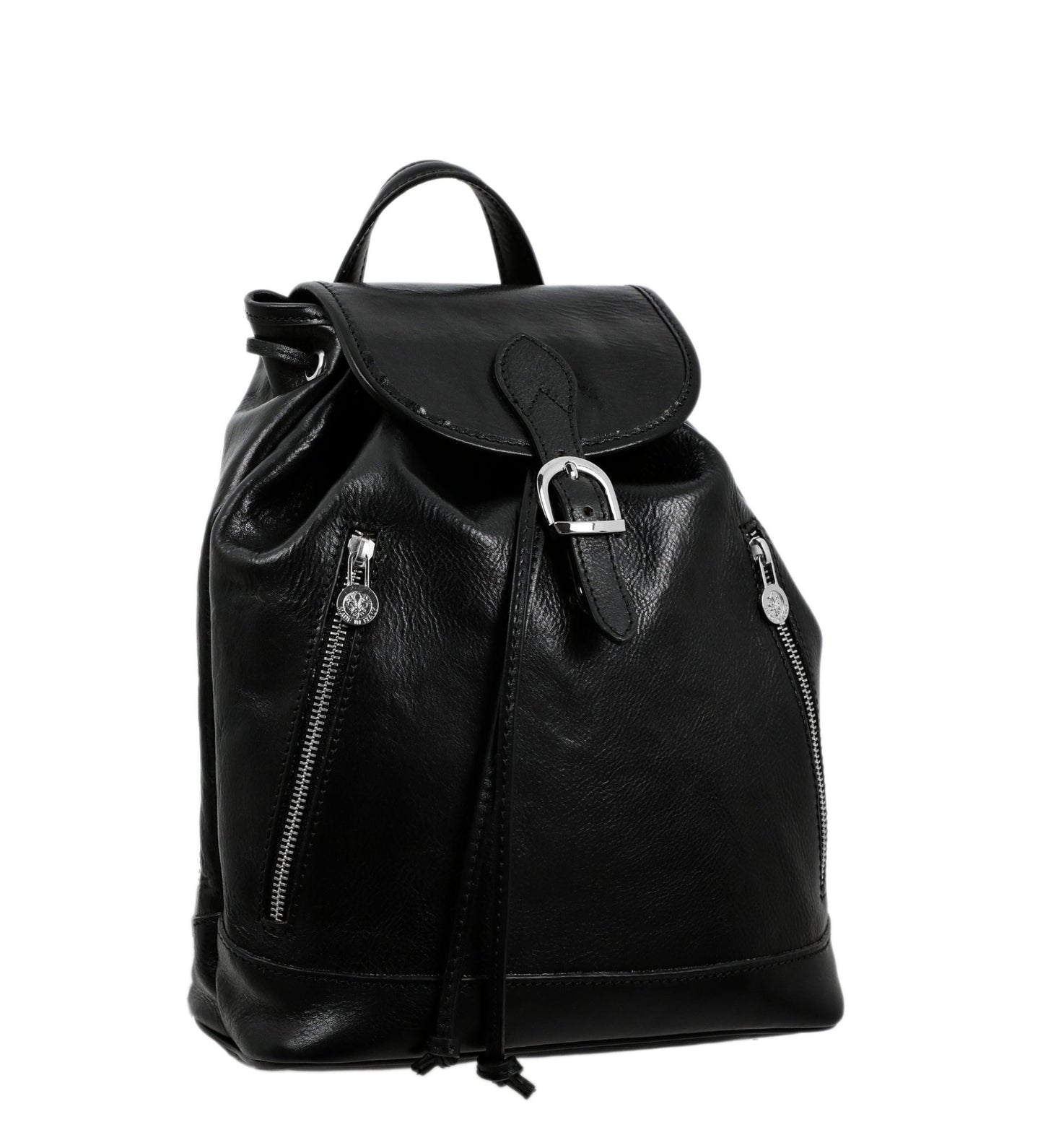 Leather Backpack for Women - White Noise