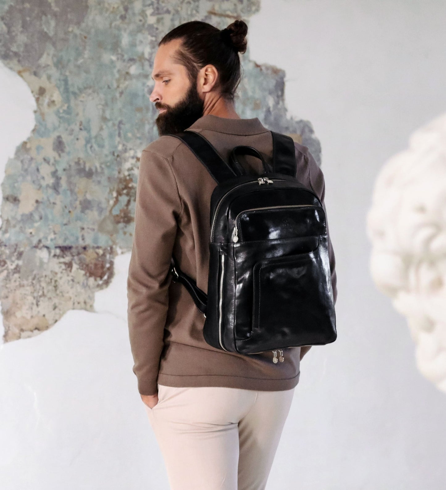 Large Leather Backpack - L.A. Confidential