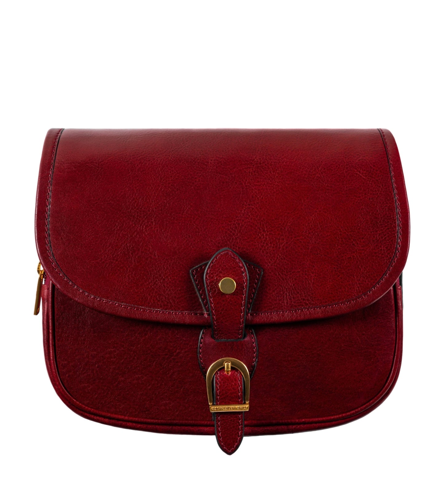 Womens Leather Saddle Bag - Women In Love