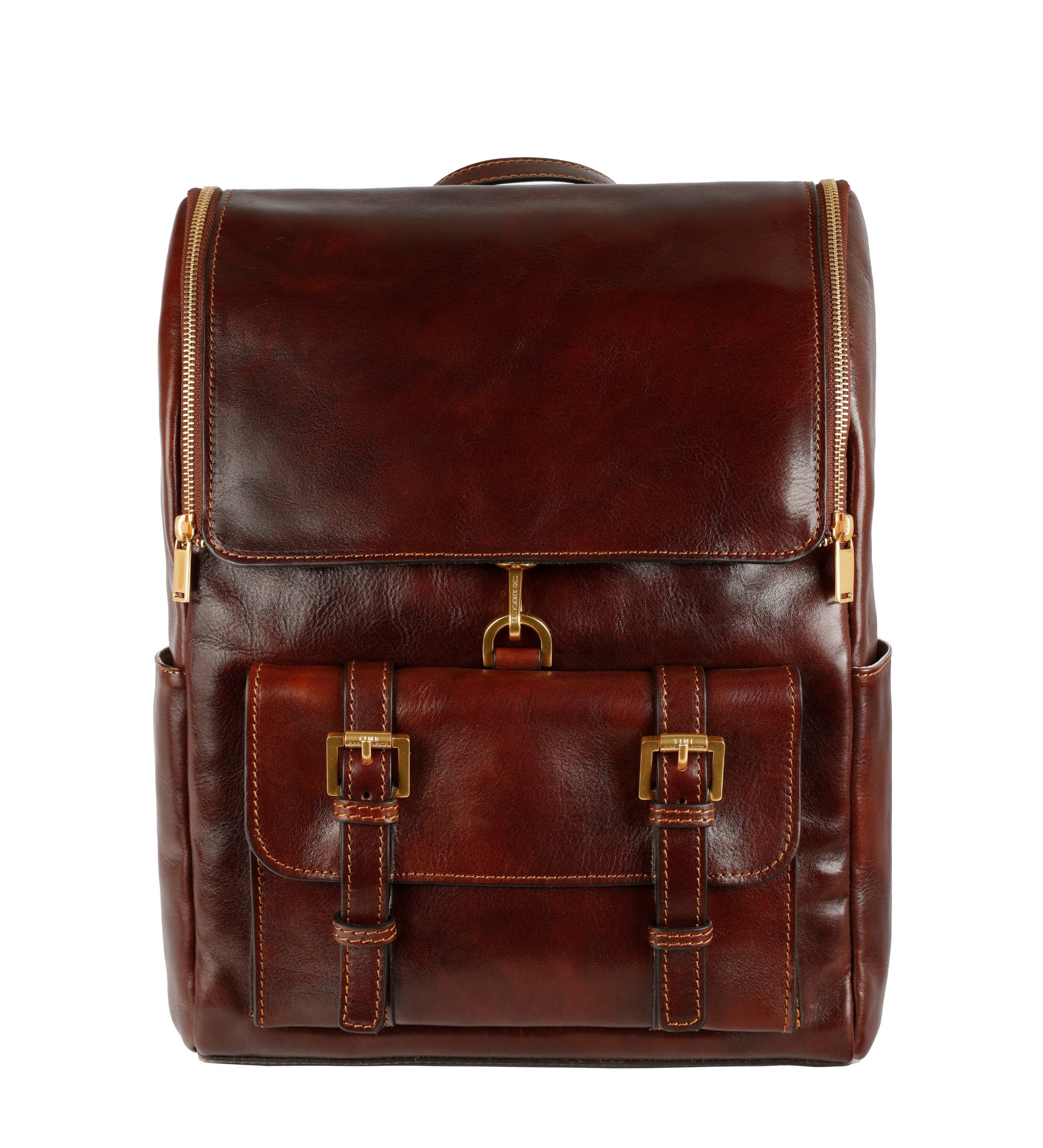 cognac leather backpack womens Large Leather Backpack for Women