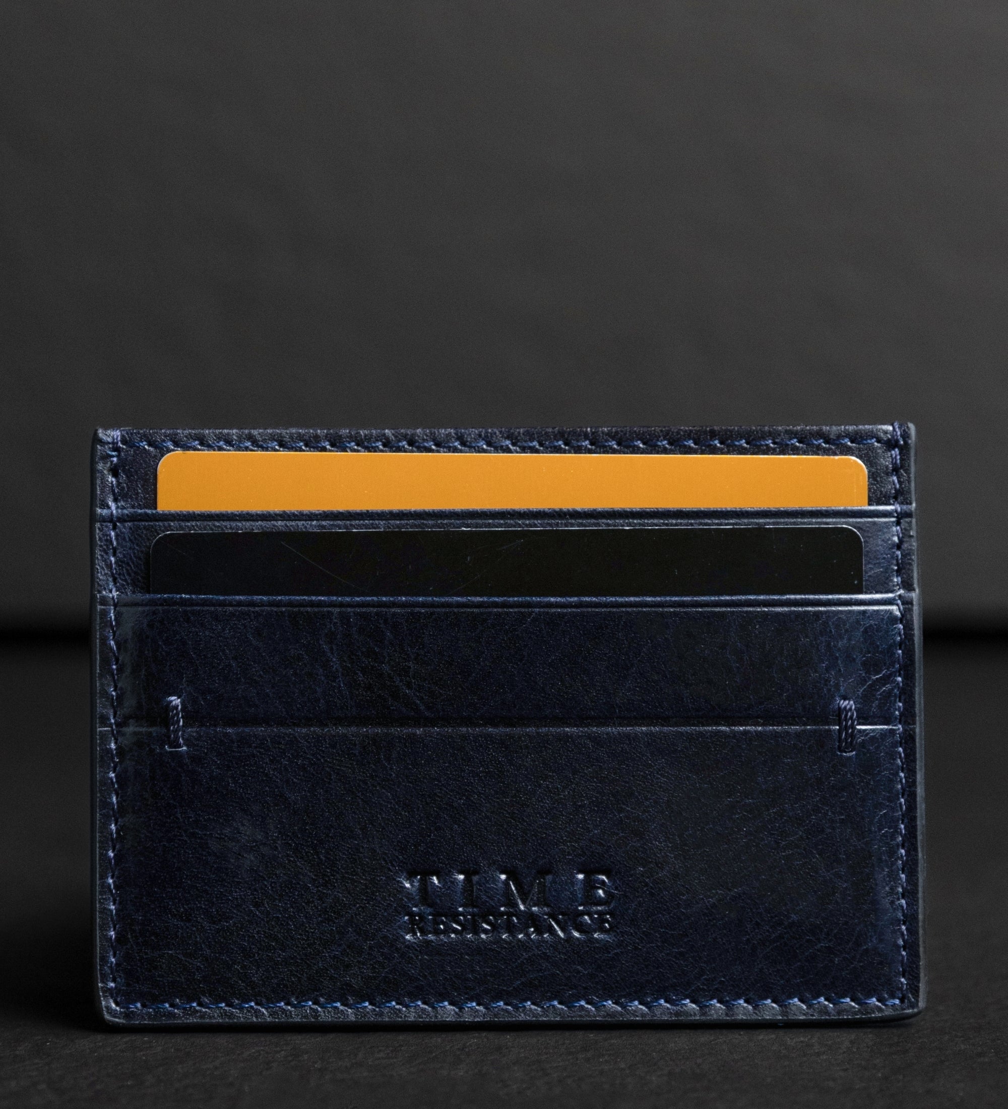 Womens Leather Credit Card Case Business Card Case - Fireflies