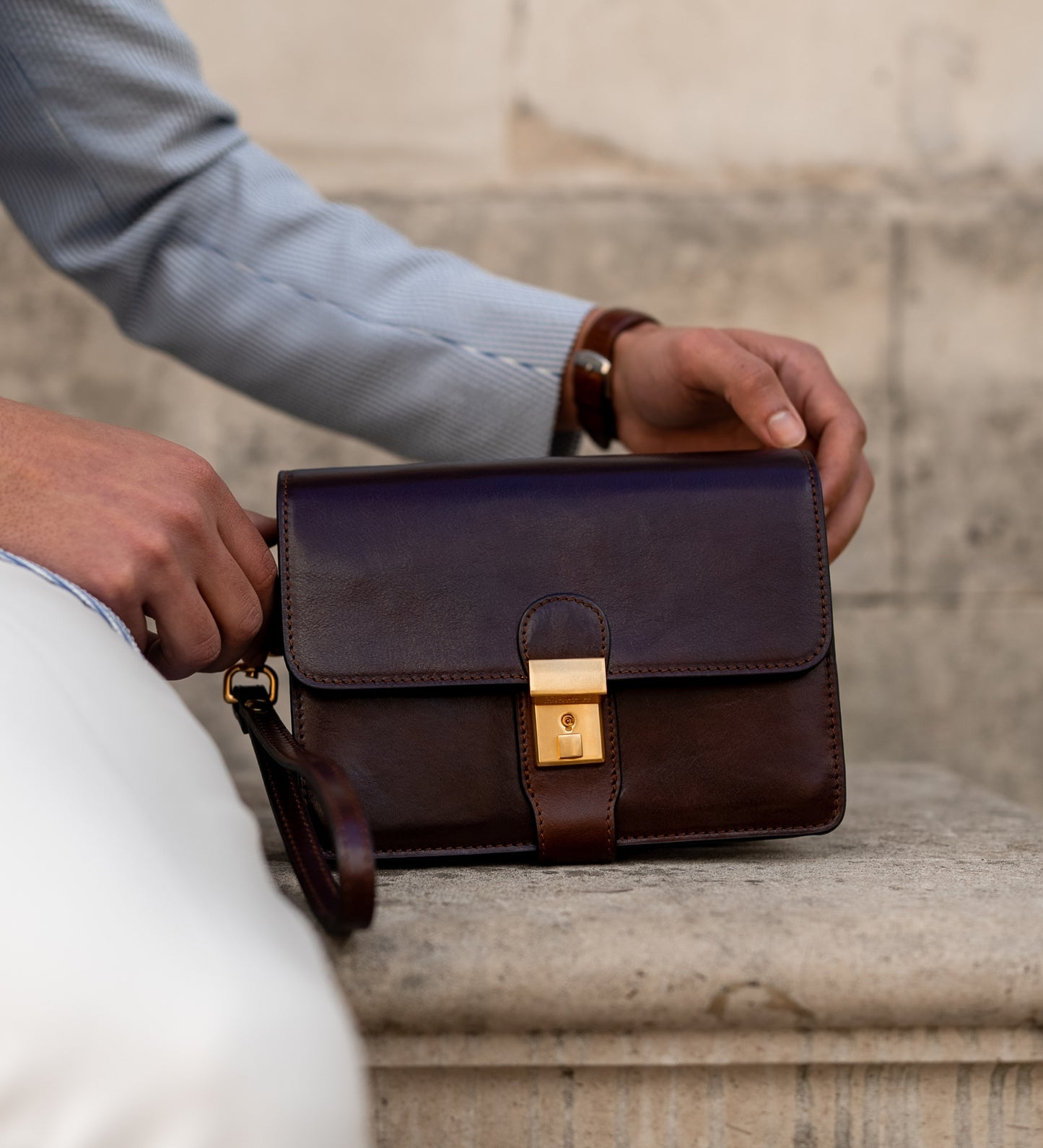 Leather Clutch Purse - The Maltese Falcon